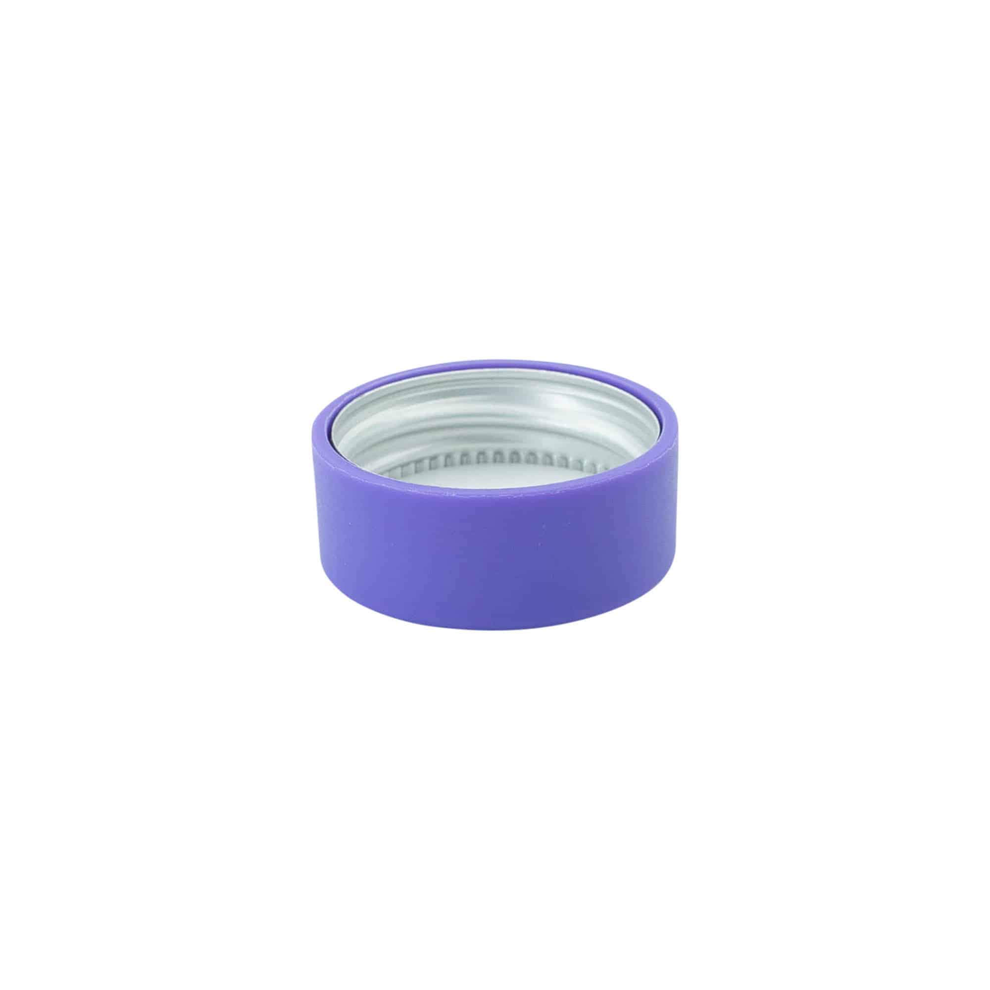 Bouchon à vis, plastique ABS, violet, pour ouverture : GPI 28/400