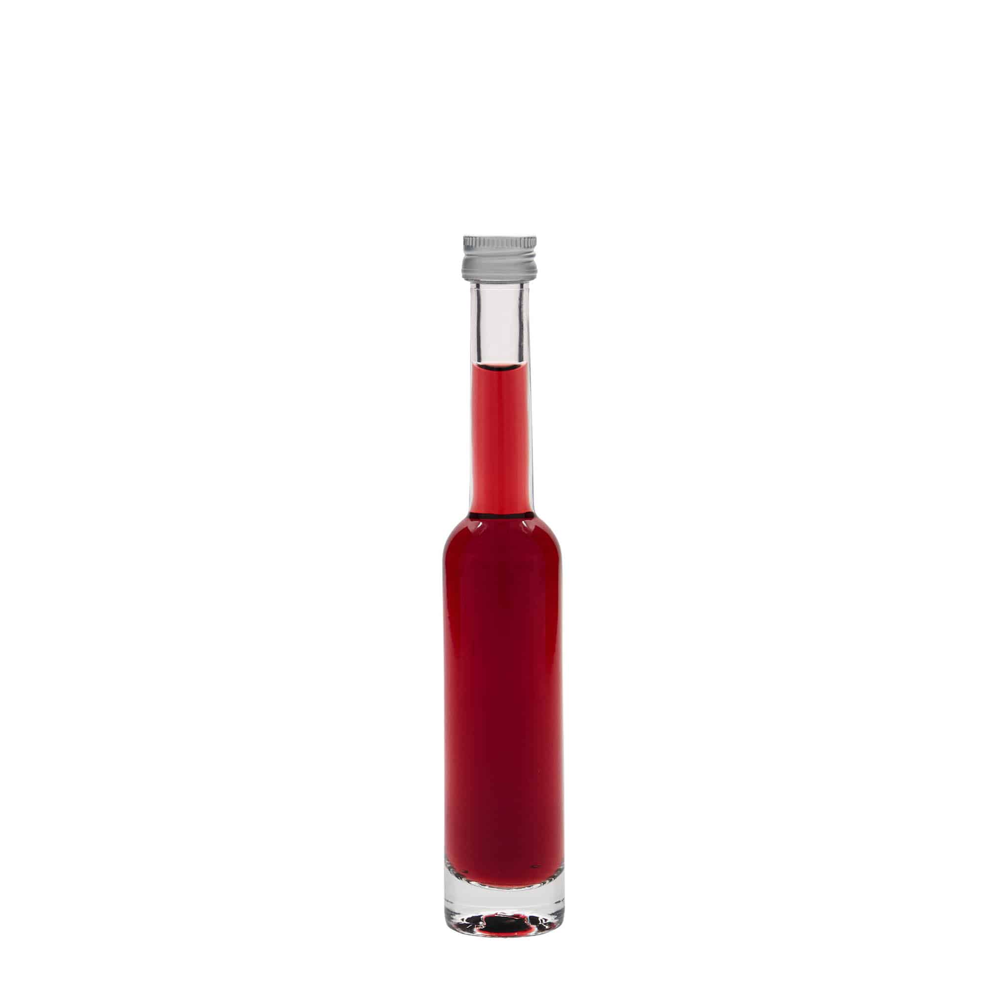Flacon en verre de 40 ml « Platina », ouverture : PP 18