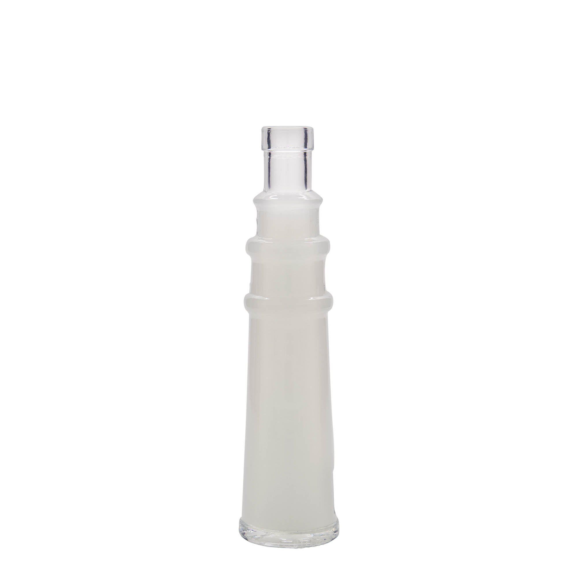 Flacon en verre 100 ml « Leuchtturm », ouverture : bouchon en liège Flacon en verre 100 ml « Leuchtturm », ouverture : bouchon en liège