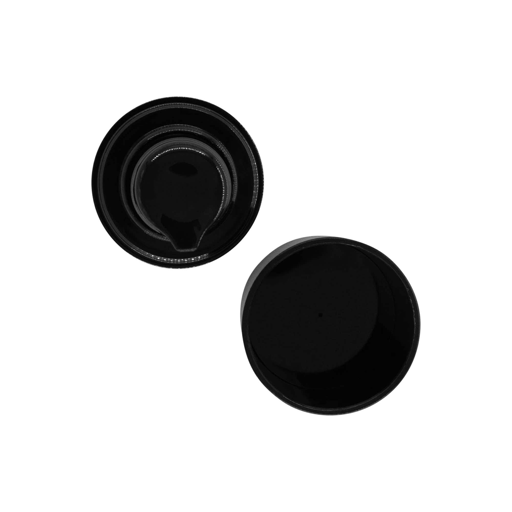 Pompe distributeur sans air « Micro », plastique PP, noir Pompe distributeur sans air « Micro », plastique PP, noir