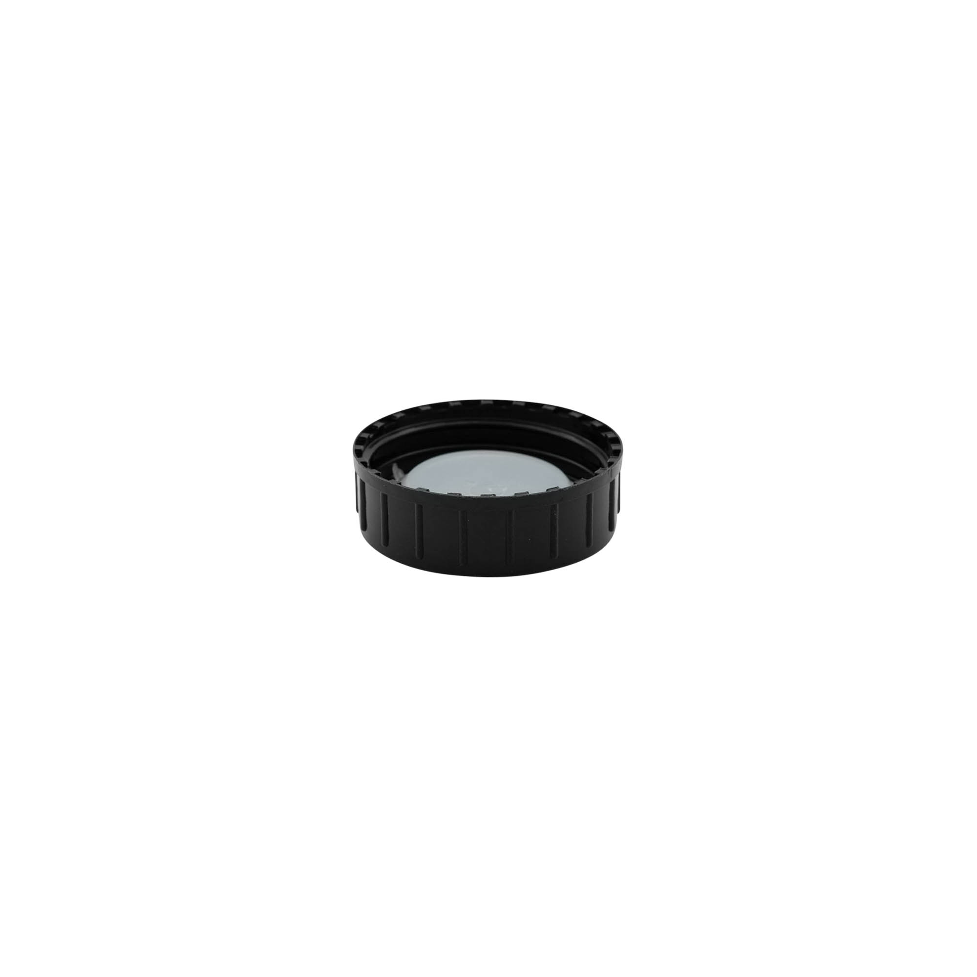 Bouchon à vis, plastique PP, noir, pour embouchure : DIN 40