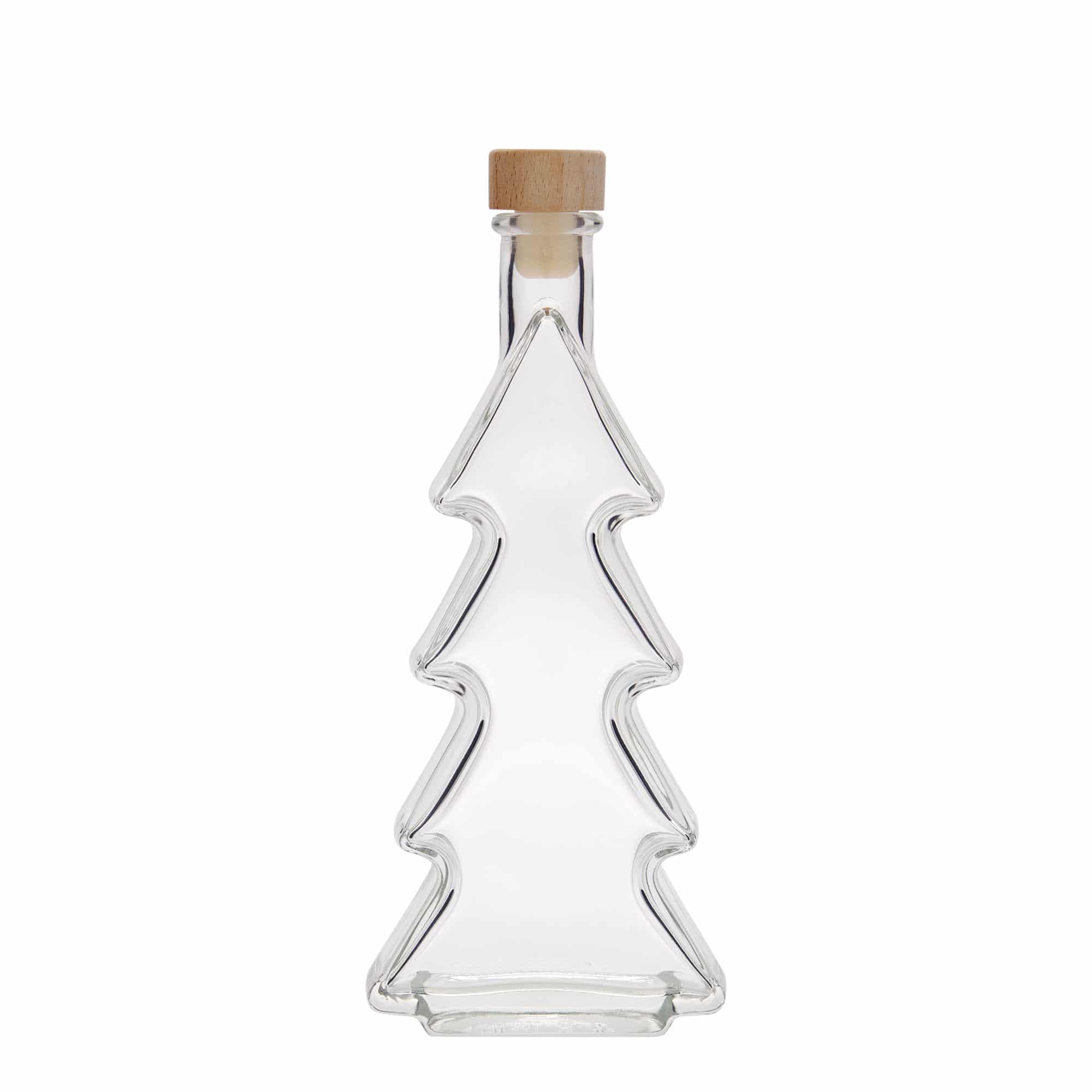 Bouteille en verre 200 ml « Sapin », ouverture : bouchon en liège