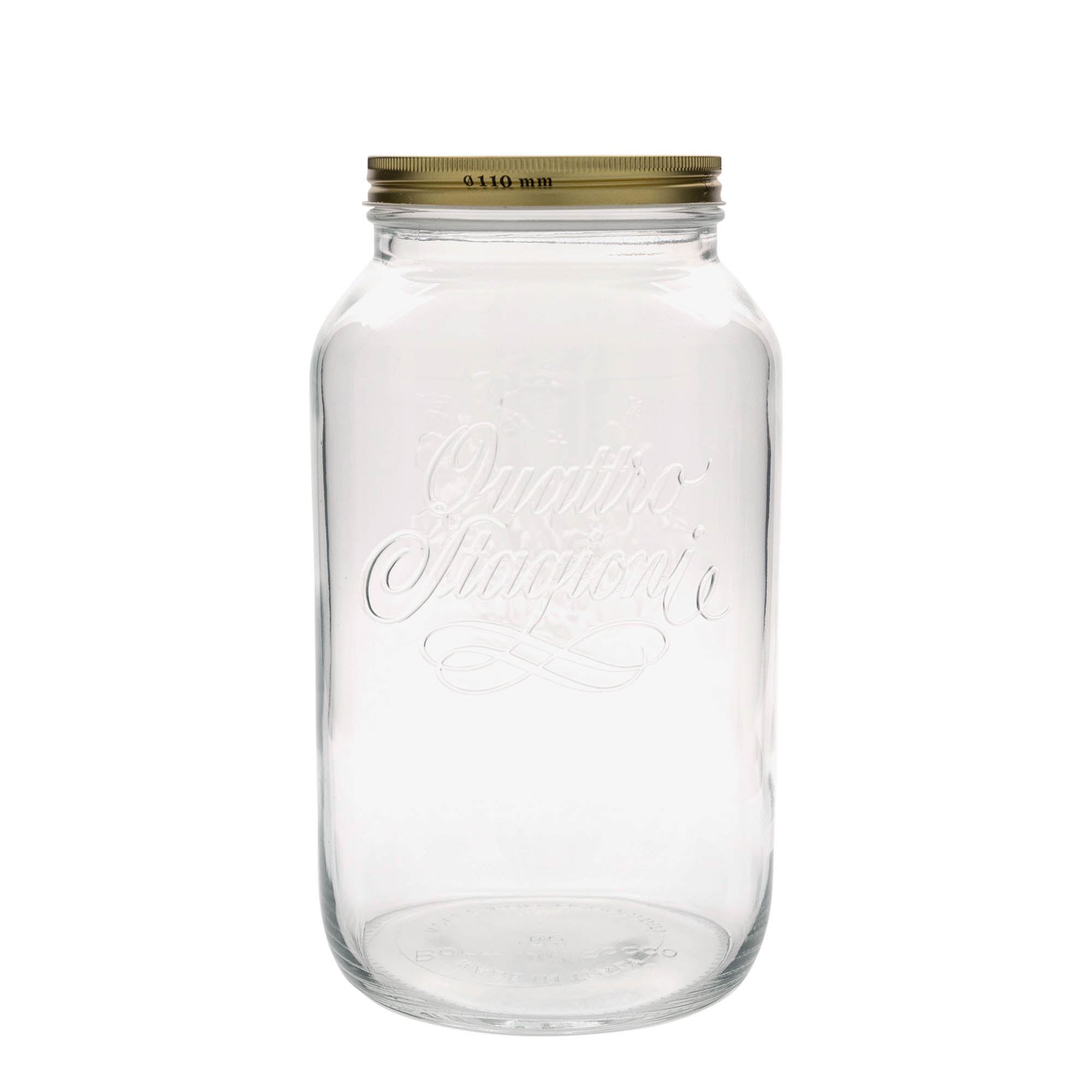 3 800 ml verre 'Quattro Stagioni', ouverture : bouchon à vis 3 800 ml verre 'Quattro Stagioni', ouverture : bouchon à vis