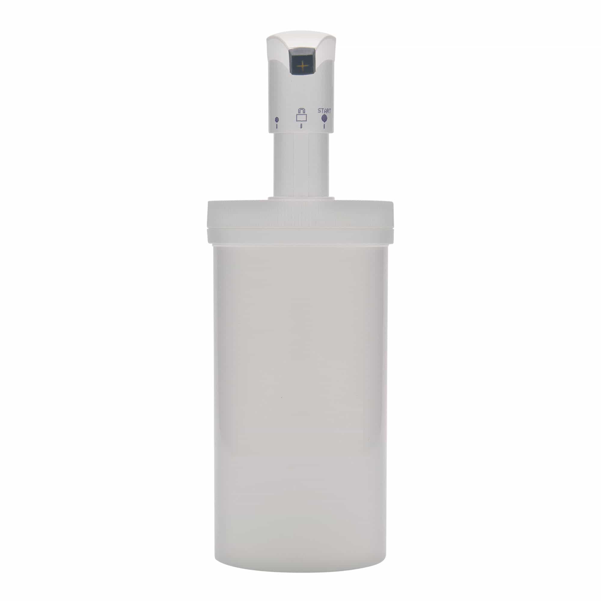 Flacon distributeur 655 ml « Securibox », plastique PP, blanc, ouverture : bouchon à vis