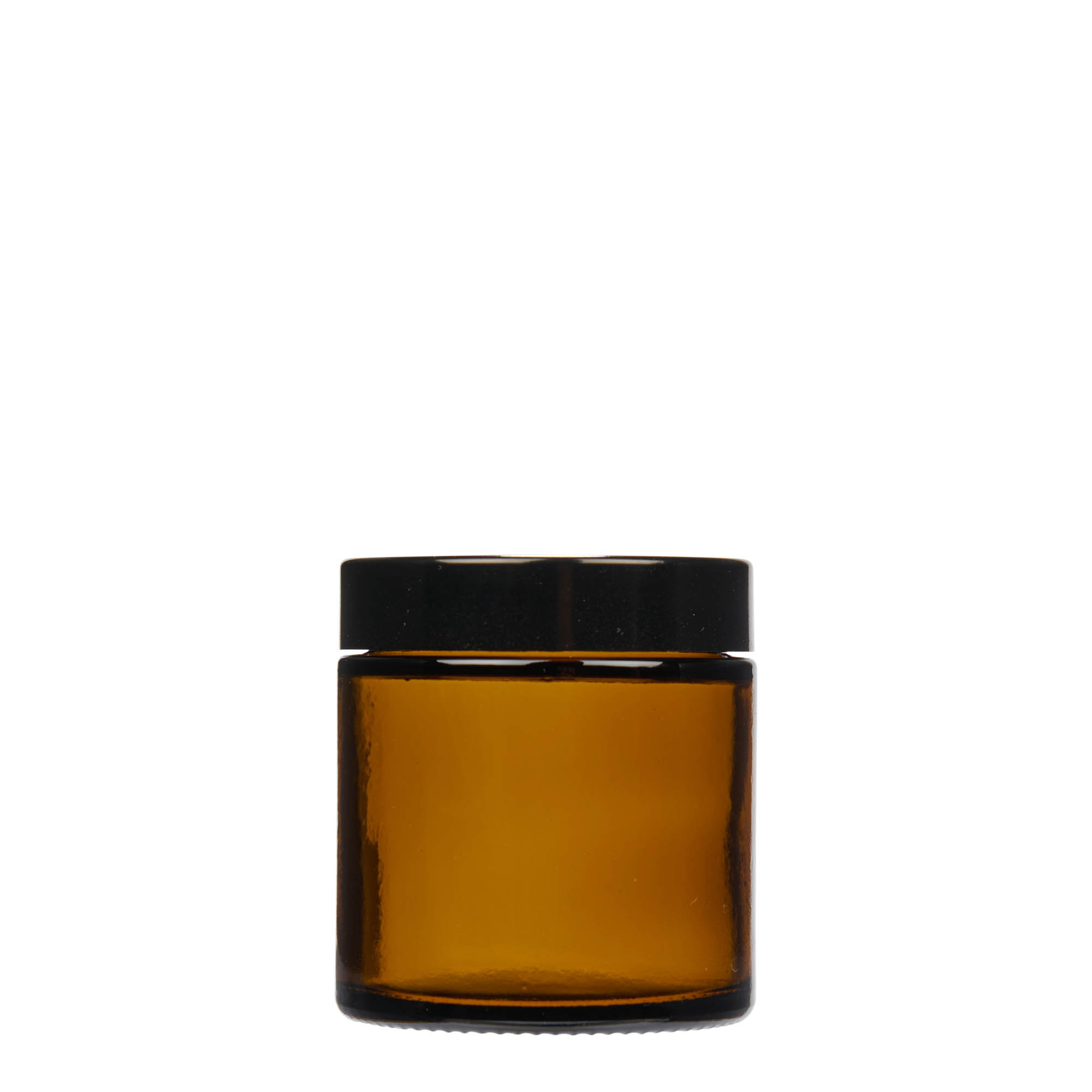 Pot de 120 ml « Brown Line », verre, brun, ouverture : bouchon à vis