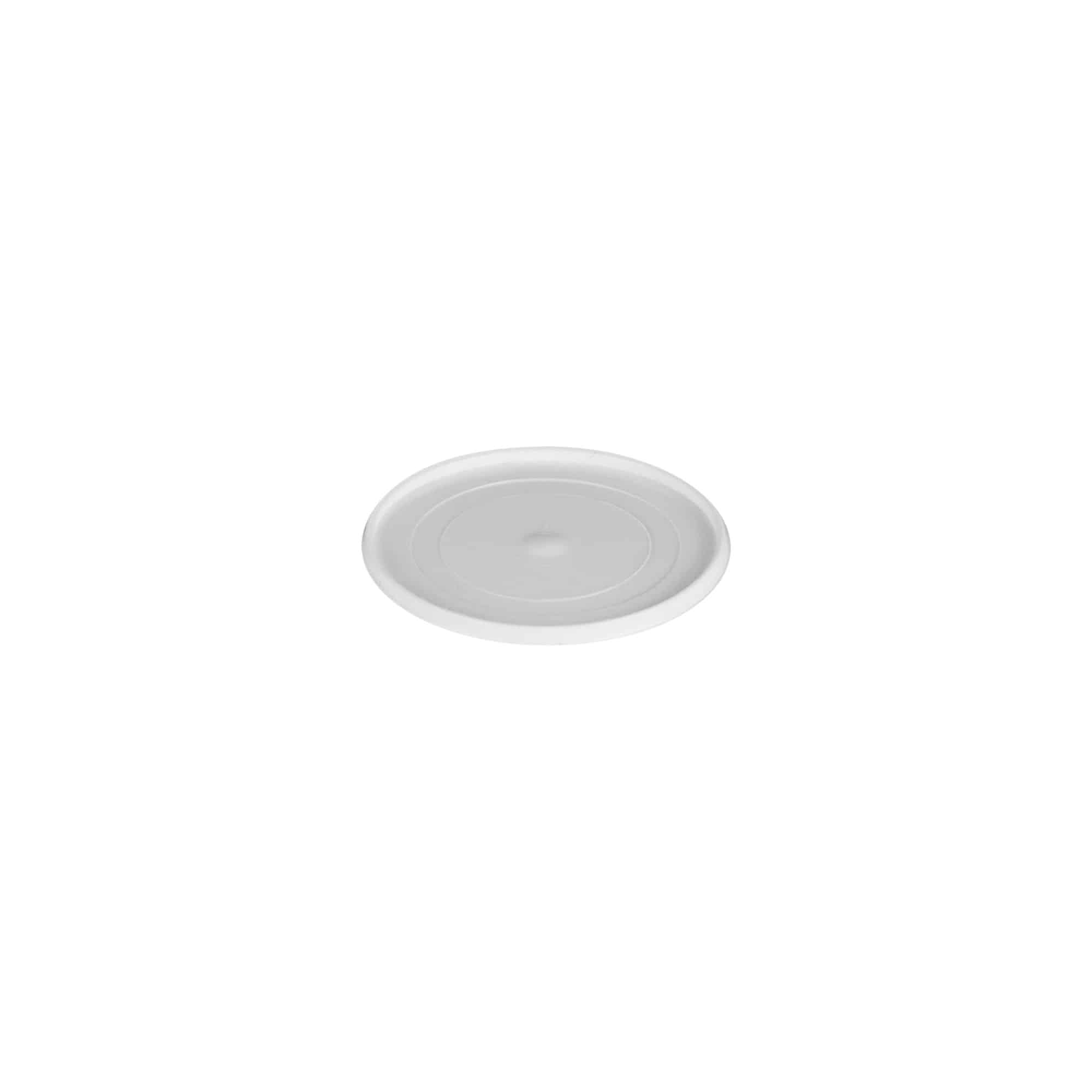 Couvertures pour 5 ml 'Bianca', plastique PP, blanc