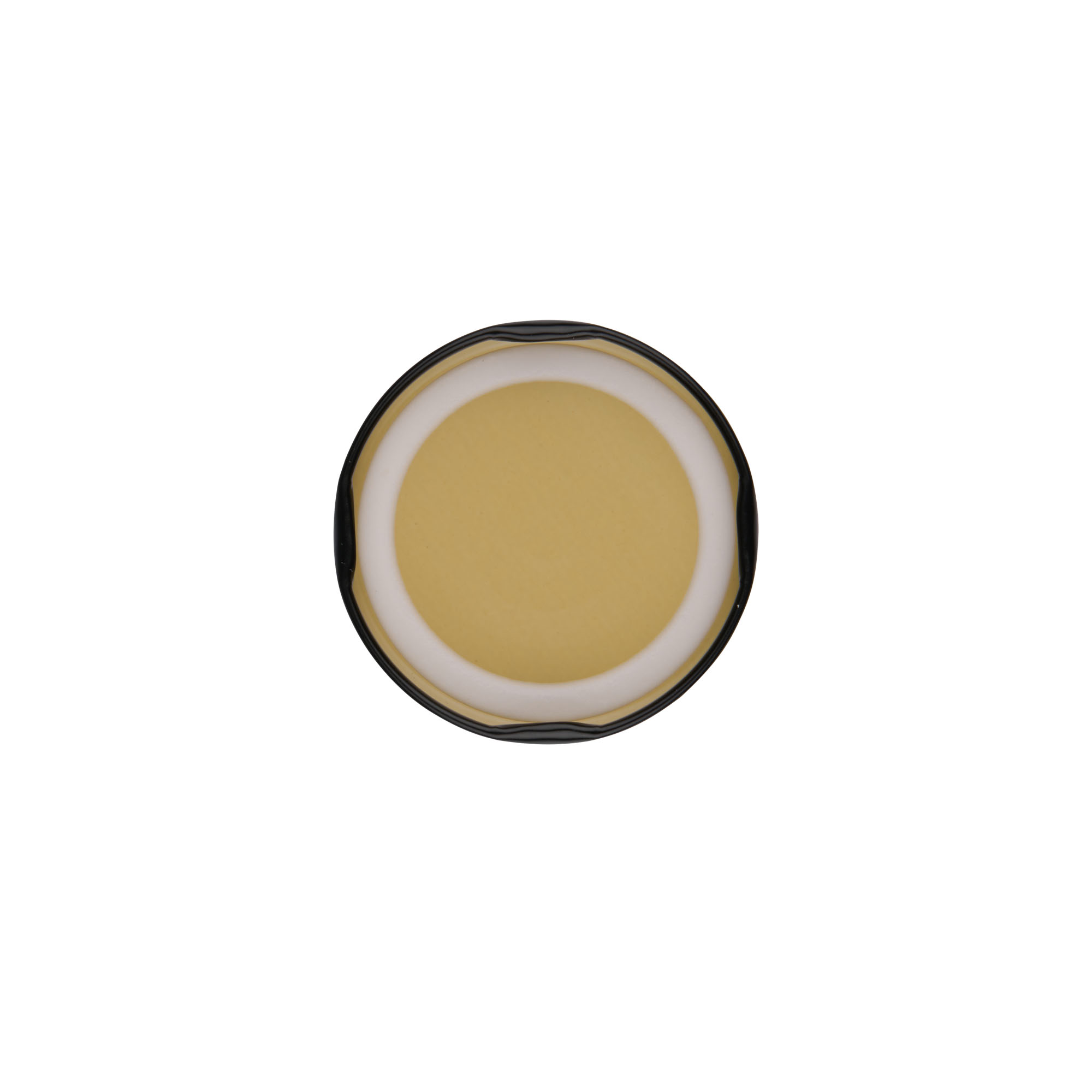 Bouchon à visser, tôle blanche, noir, pour ouverture : TO 58