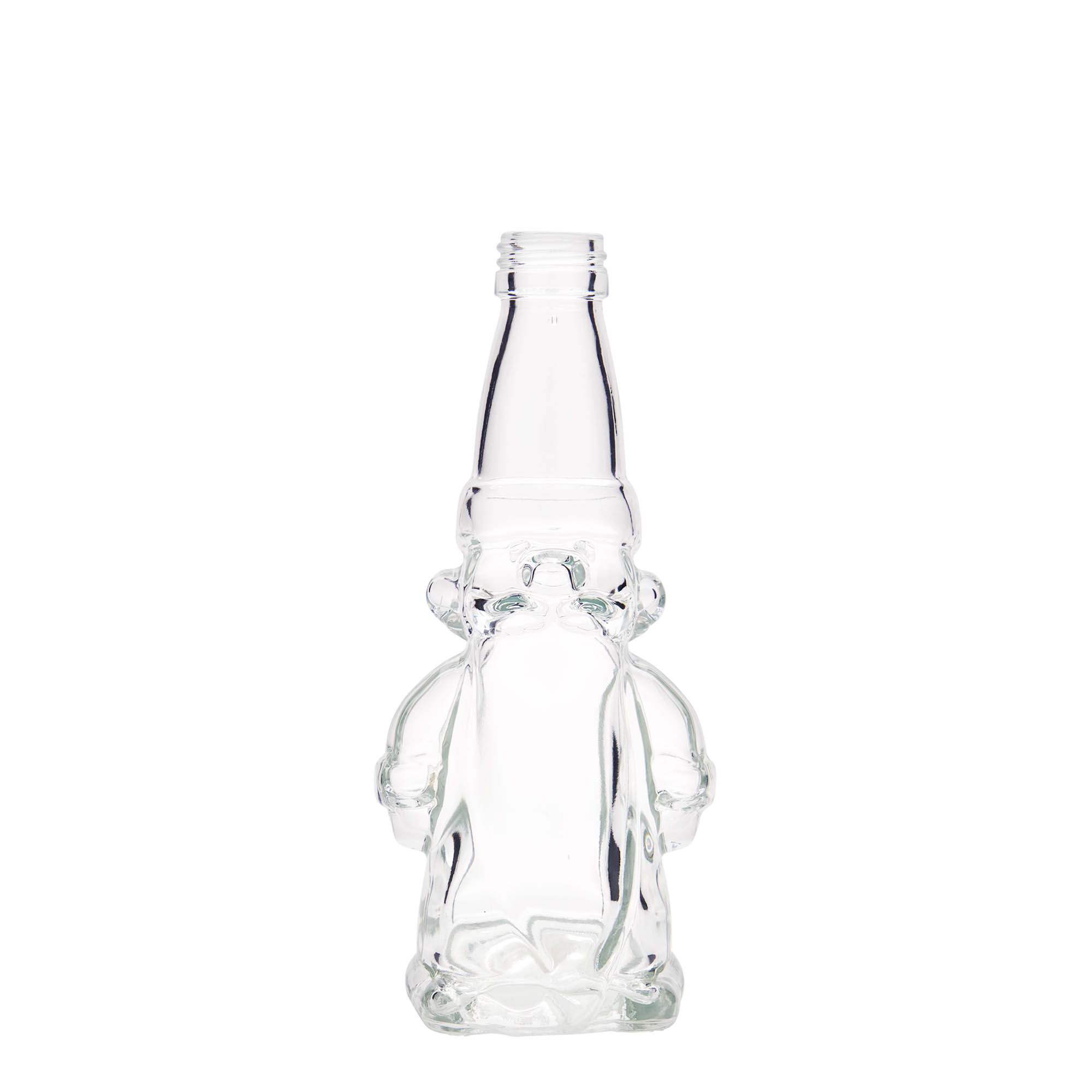 Flacon en verre 200 ml 'Lutin de Noël', ouverture : PP 28 Flacon en verre 200 ml 'Lutin de Noël', ouverture : PP 28