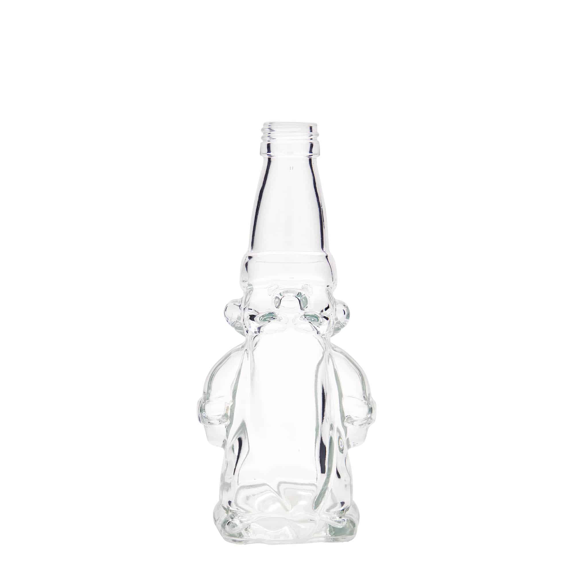Flacon en verre 200 ml « Lutin de Noël », ouverture : PP 28