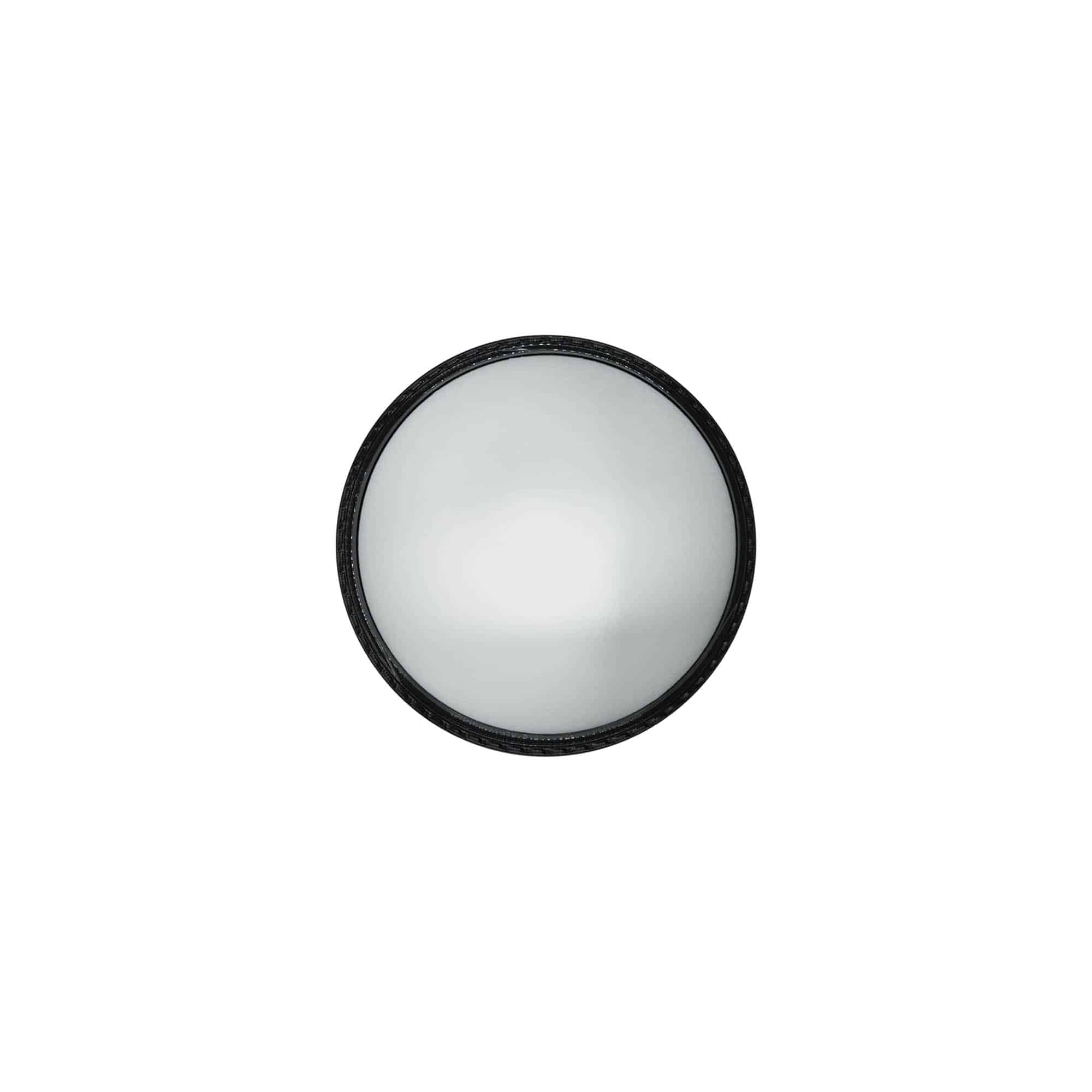 Bougage à vis pour 50 ml 'Antonella', plastique PP, noir