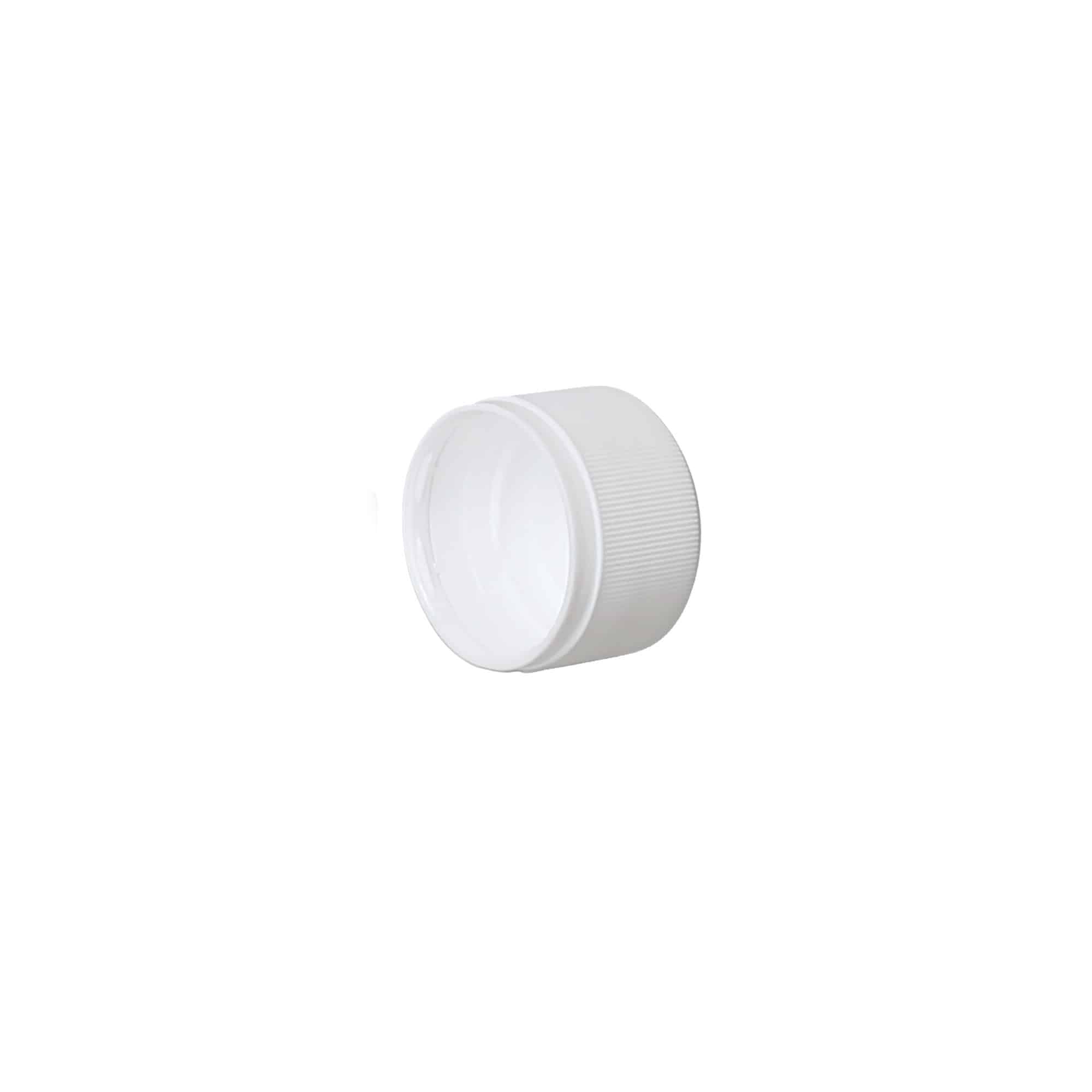 Bouchon à vis Variante A, plastique PP, blanc, pour ouverture : PP 28