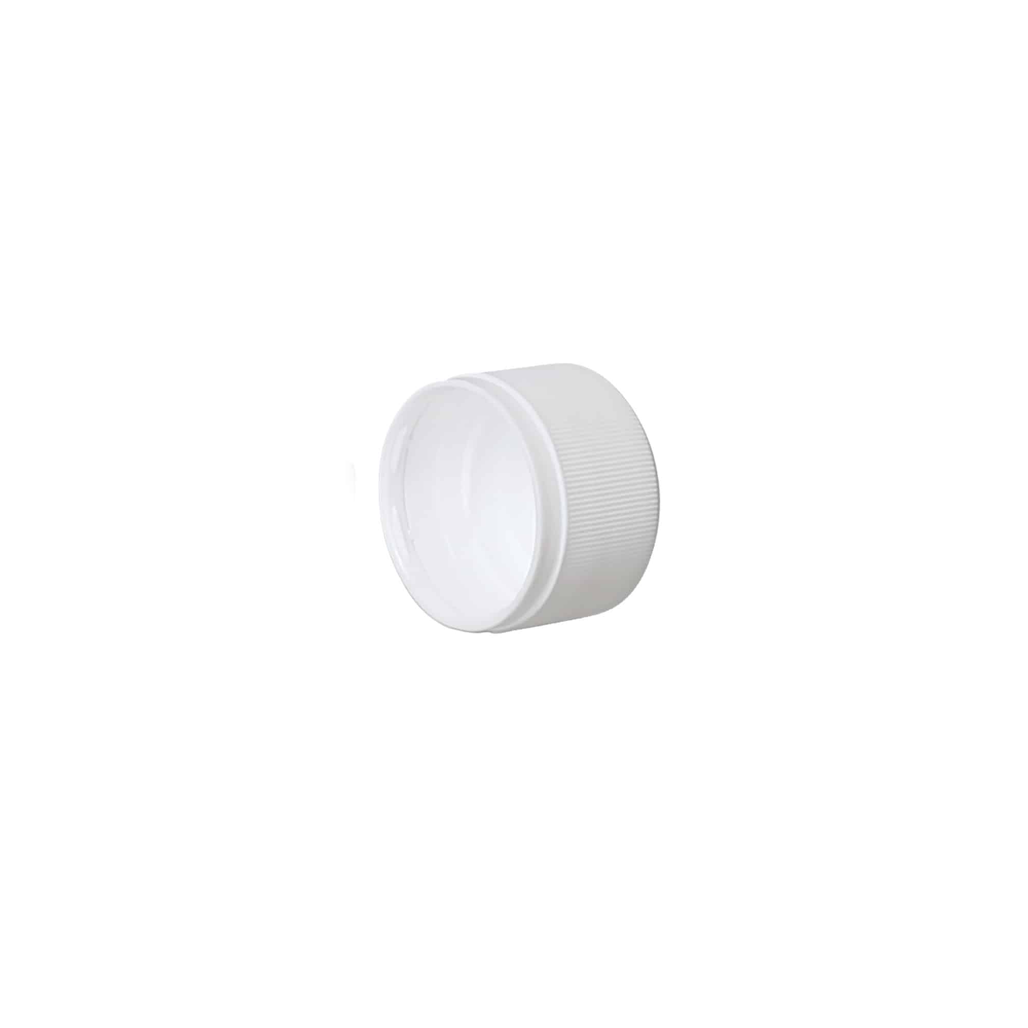 Bouchon à vis Variante A, plastique PP, blanc, pour ouverture : PP 28