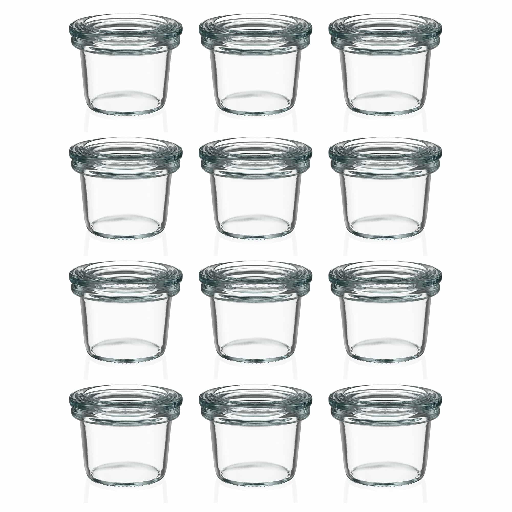 12x 35 ml bocal WECK à renversement avec couvercle en verre RR 40