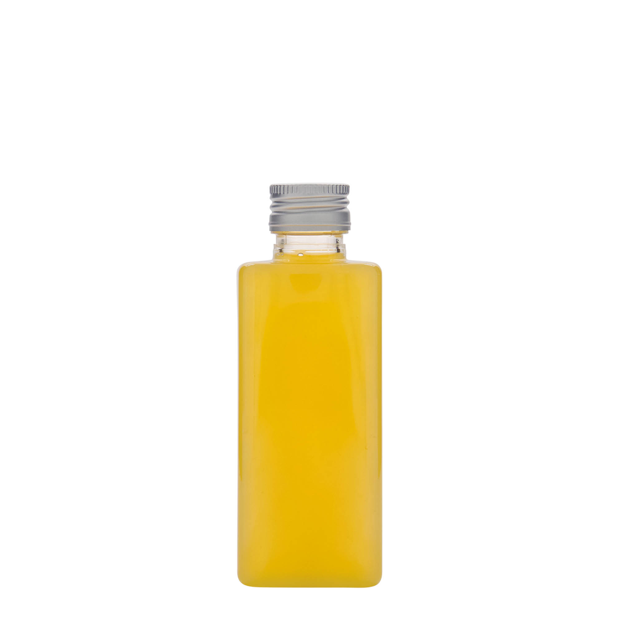 Bouteille PET 250 ml 'Karl', carrée, plastique, ouverture : PP 28