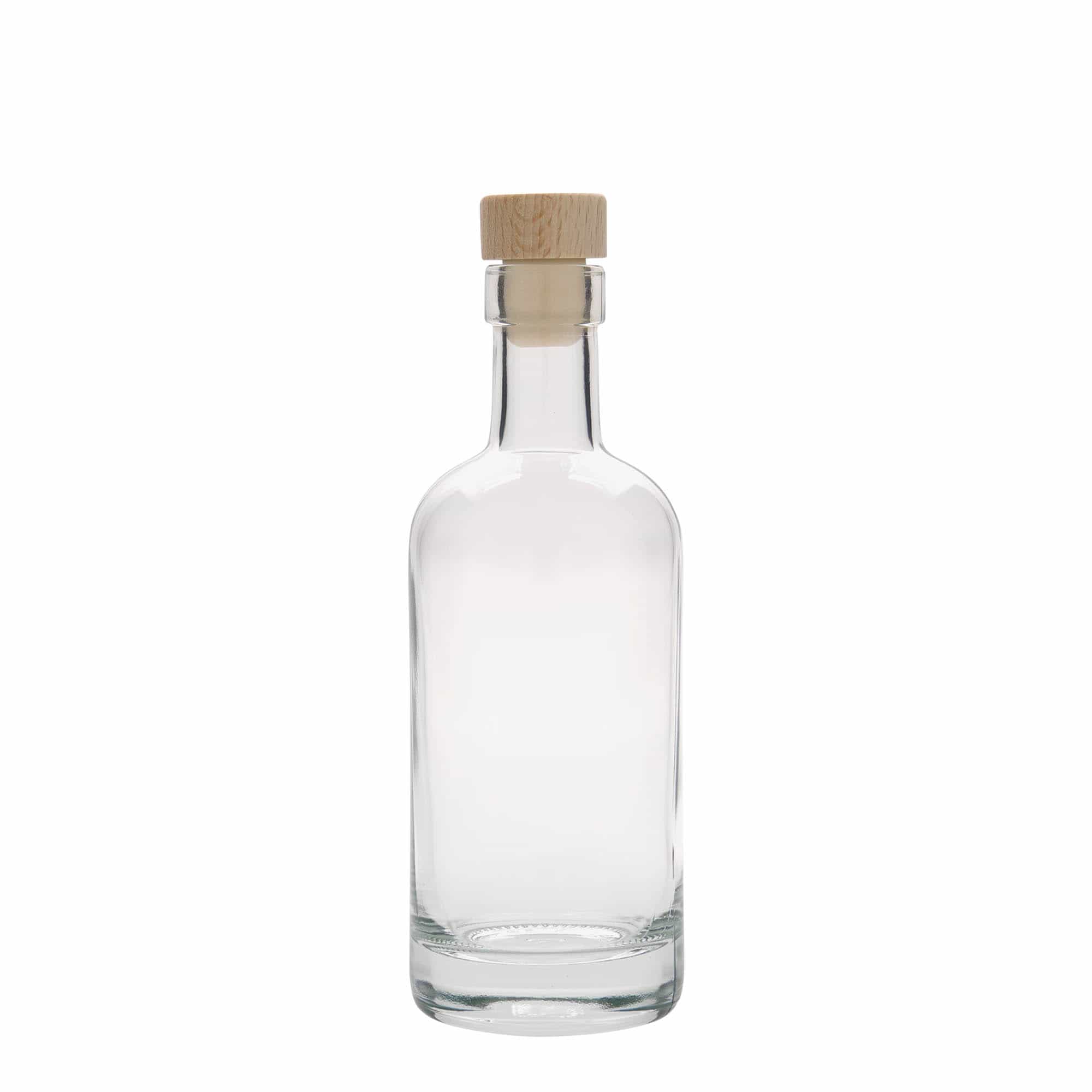 Bouteille en verre 250 ml 'Linea Uno', ouverture : bouchon en liège