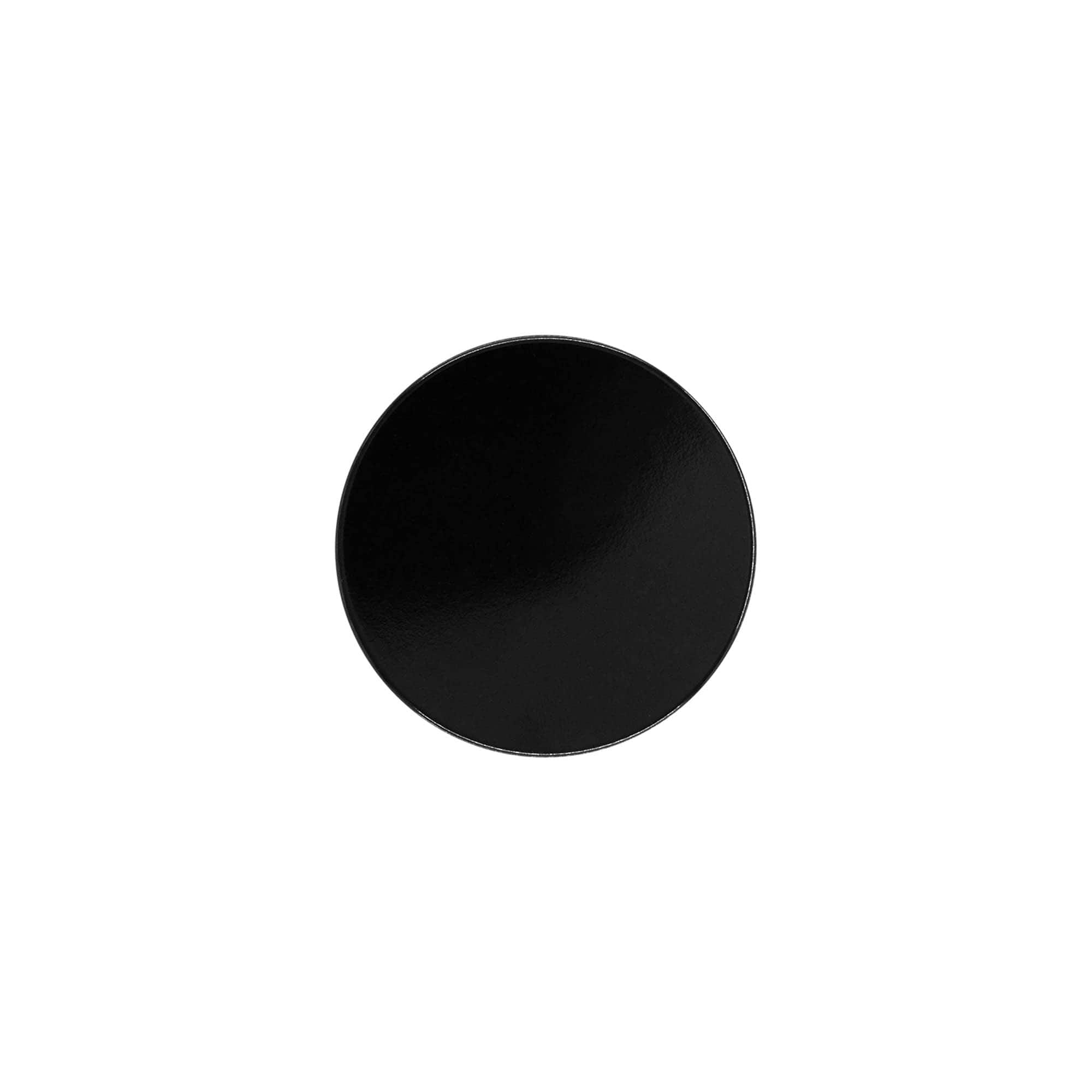 Bouchon à vis pour 120 ml 'Brown Line', plastique HPM, noir