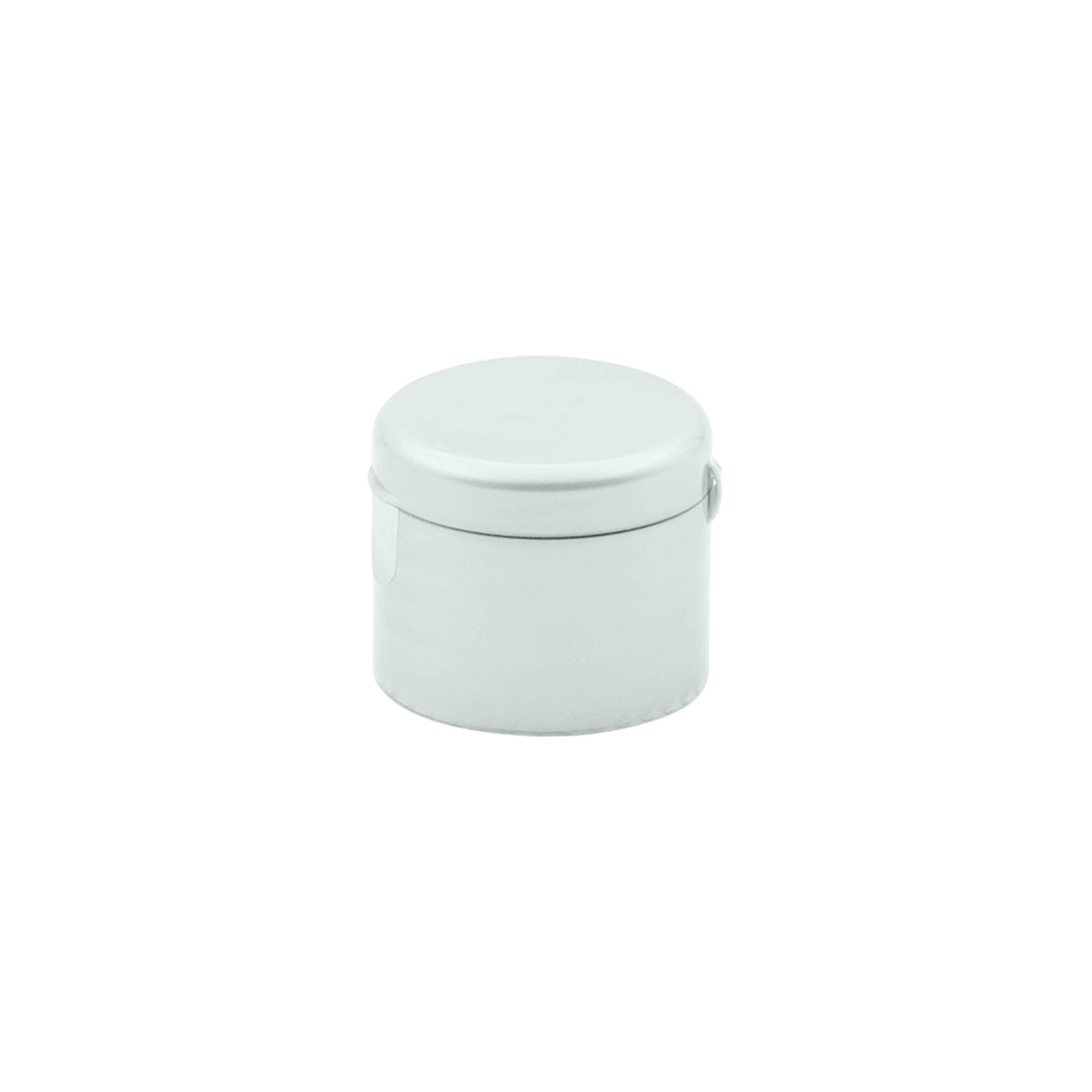 Bouchon à vis avec charnière à bascule, plastique PP, argent, pour ouverture : 24/410