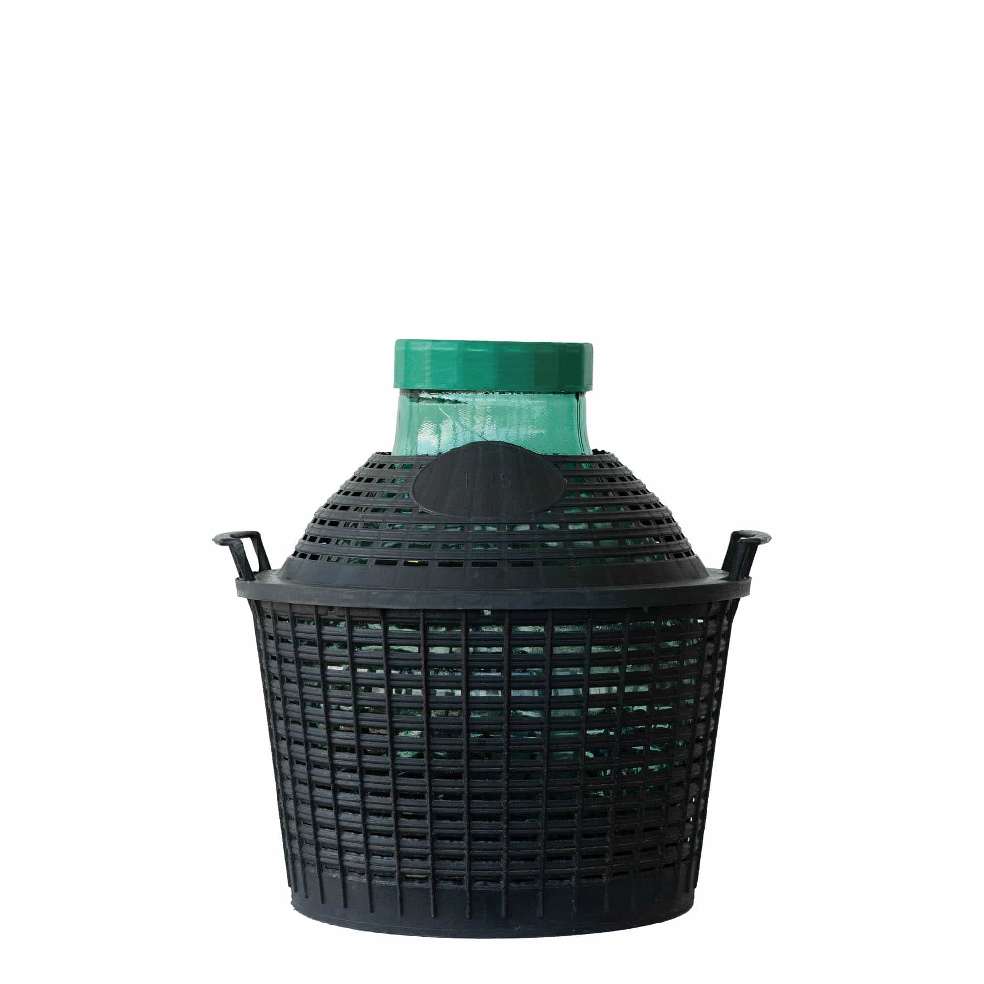15 l bouteille ballon à col large, verre, ouverture : bouchon à vis