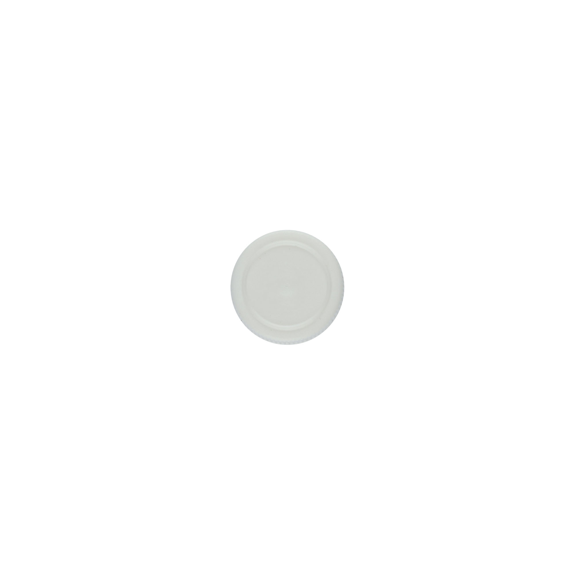Bouchon à vis pour tubes PET, plastique, blanc