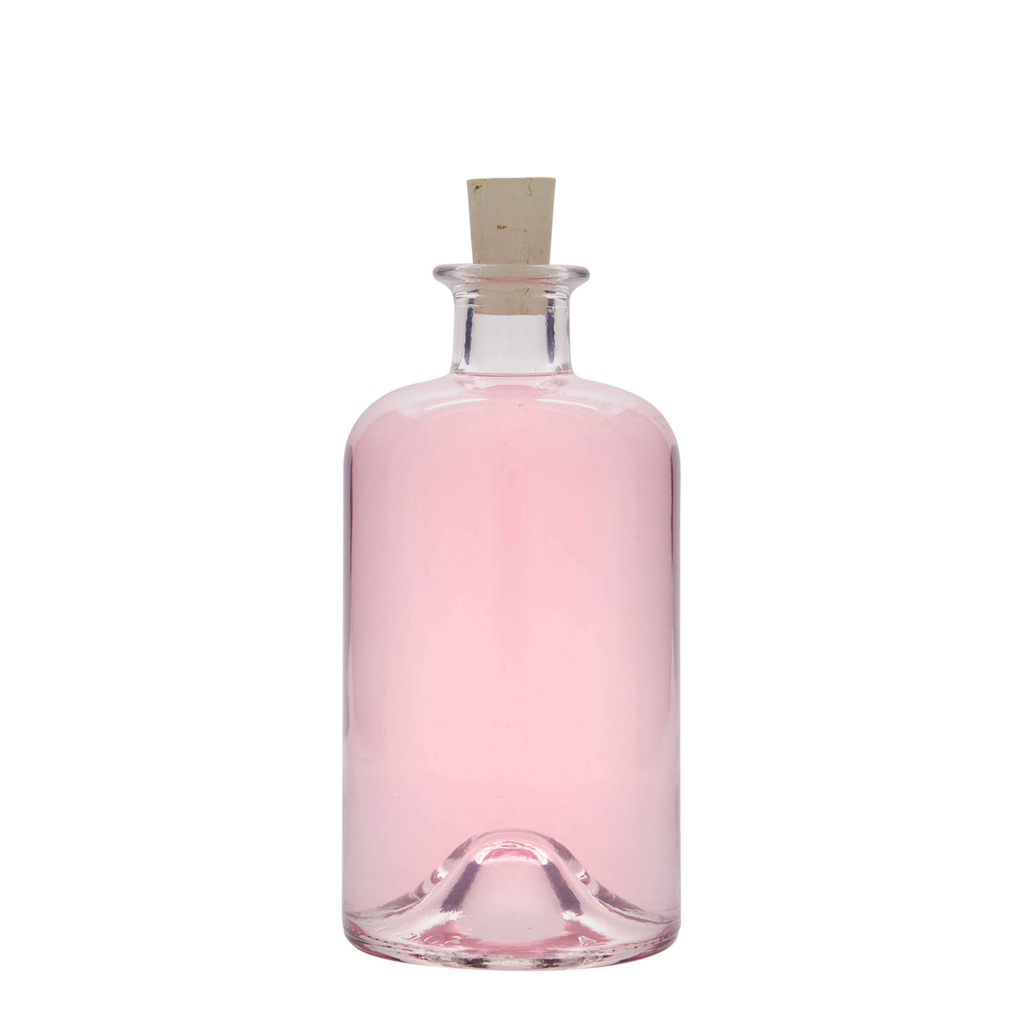 Bouteille en verre de 500 ml Apothicaire 'Docteur', ouverture : bouchon en liège Bouteille en verre de 500 ml Apothicaire 'Docteur', ouverture : bouchon en liège