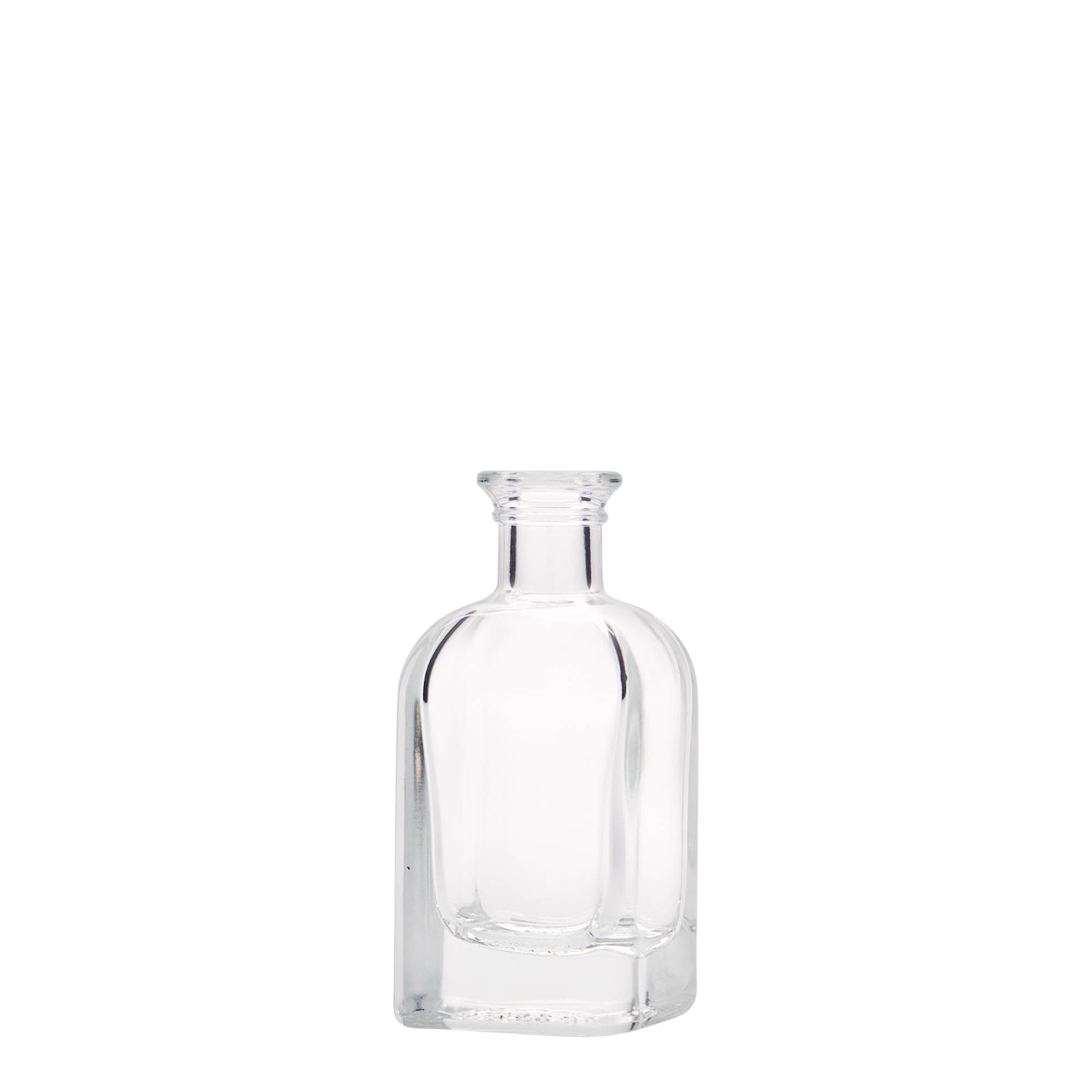 Flacon en verre 40 ml Apotheker Carré, carré, ouverture : bouchon en liège Flacon en verre 40 ml Apotheker Carré, carré, ouverture : bouchon en liège