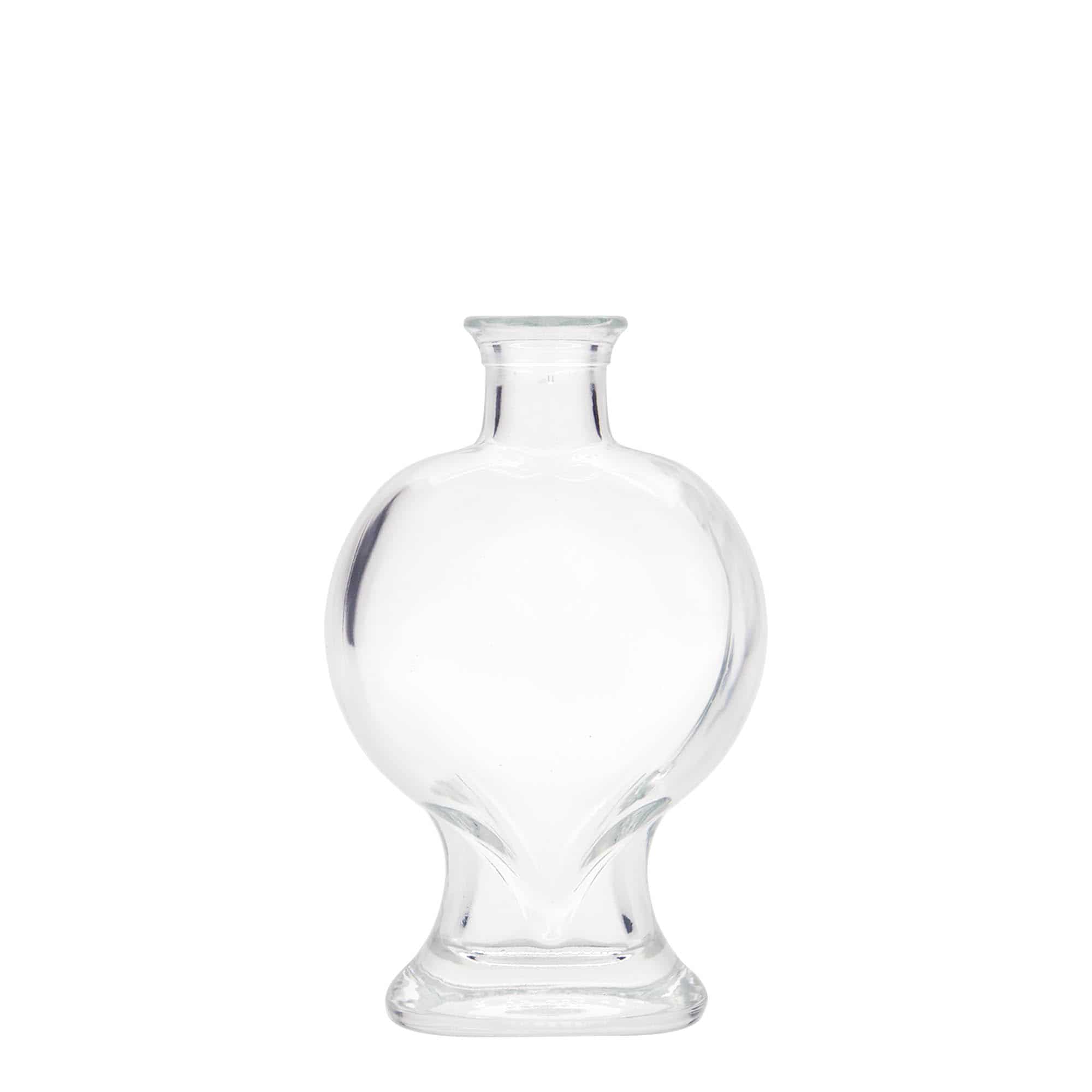 Bouteille en verre 200 ml 'Cœur', bouchage: bouchon Bouteille en verre 200 ml 'Cœur', bouchage: bouchon