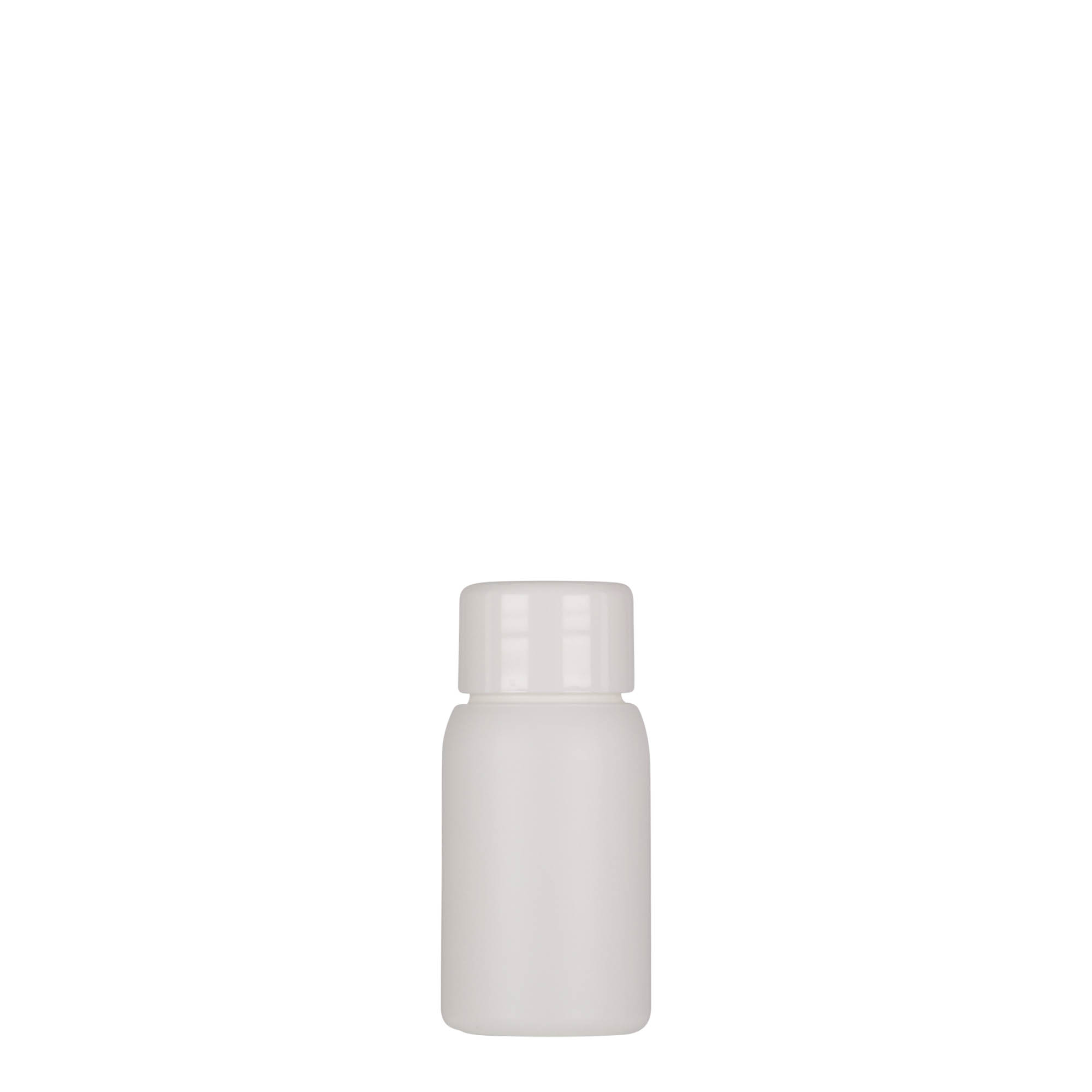Flacon en plastique de 30 ml « Tuffy », PEHD, blanc, ouverture : 24/410 Flacon en plastique de 30 ml « Tuffy », PEHD, blanc, ouverture : 24/410