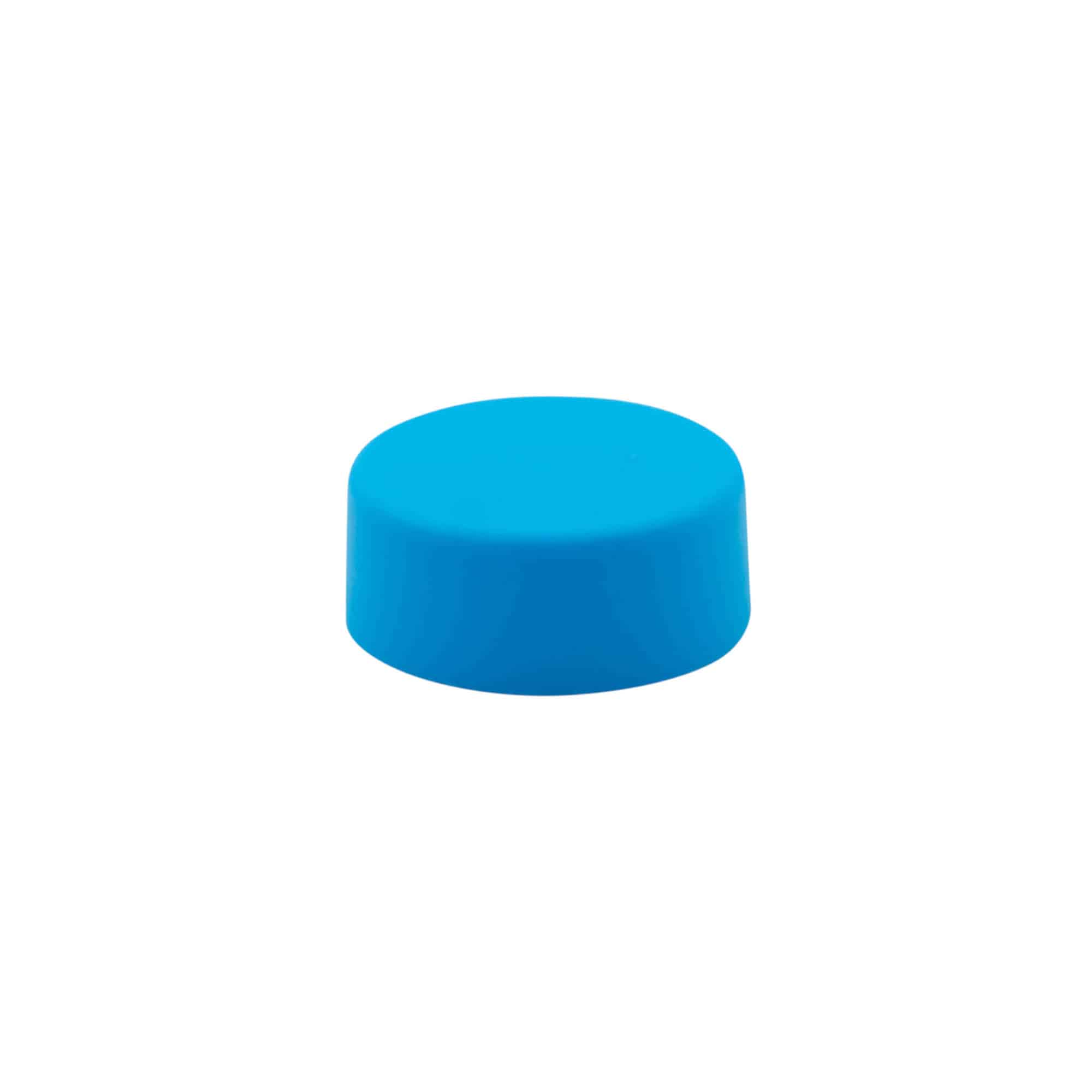 Bouchon à vis, plastique ABS, bleu eau, pour ouverture : GPI 28/400
