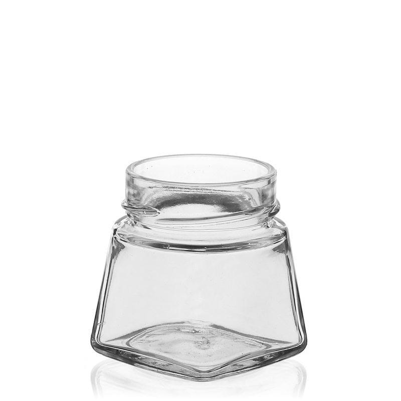 106 ml Verre carré 'Luxor', ouverture : Deep-Twist-Off (DTO 58)