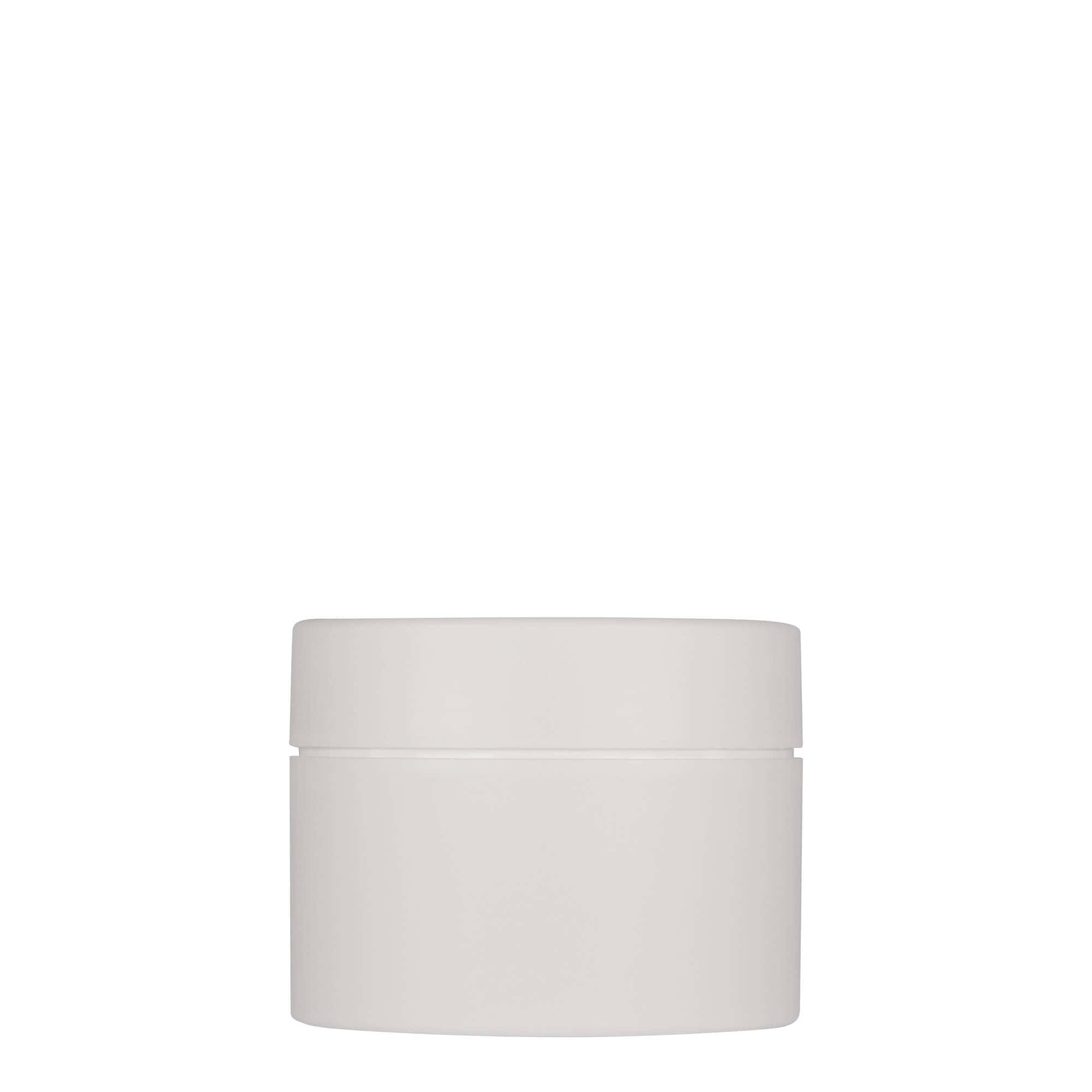 Boîte en plastique 150 ml 'Antonella', PP, blanche, col : bouchon à vis