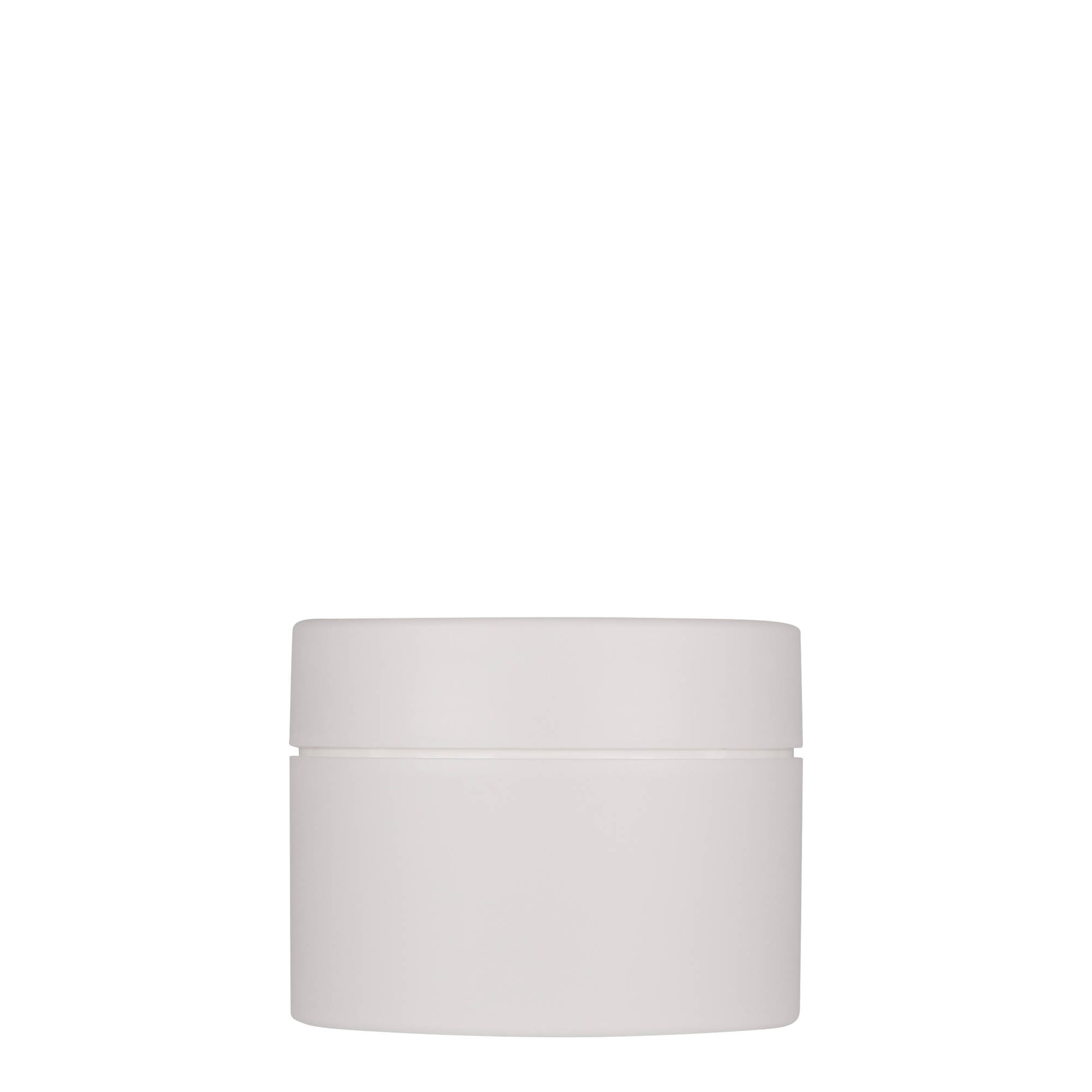 Pot en plastique 150 ml 'Antonella', PP, blanc, ouverture : bouchon à vis Pot en plastique 150 ml 'Antonella', PP, blanc, ouverture : bouchon à vis