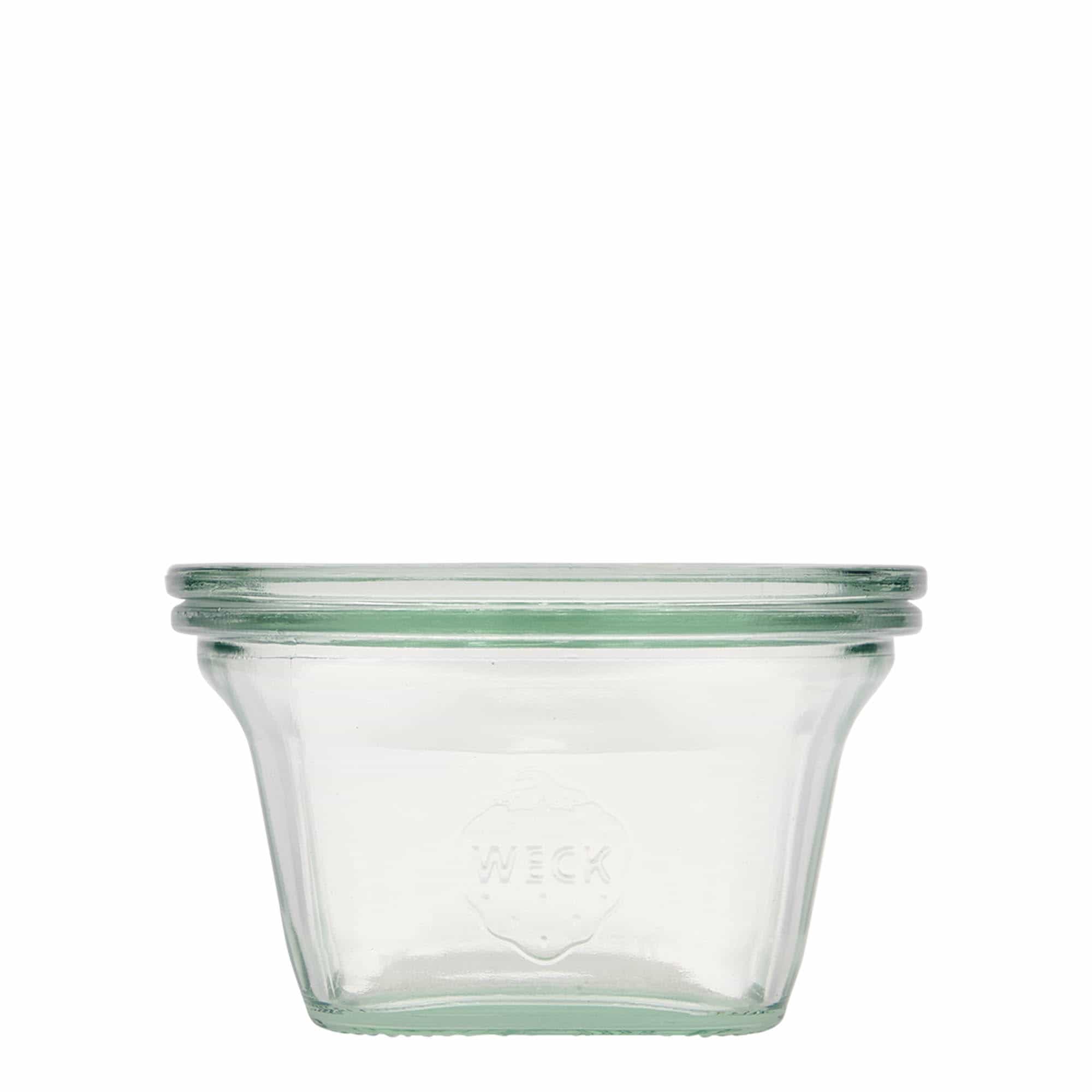 Bocal WECK quadro 290 ml , carré, bouchage: bords arrondis Bocal WECK quadro 290 ml , carré, bouchage: bords arrondis