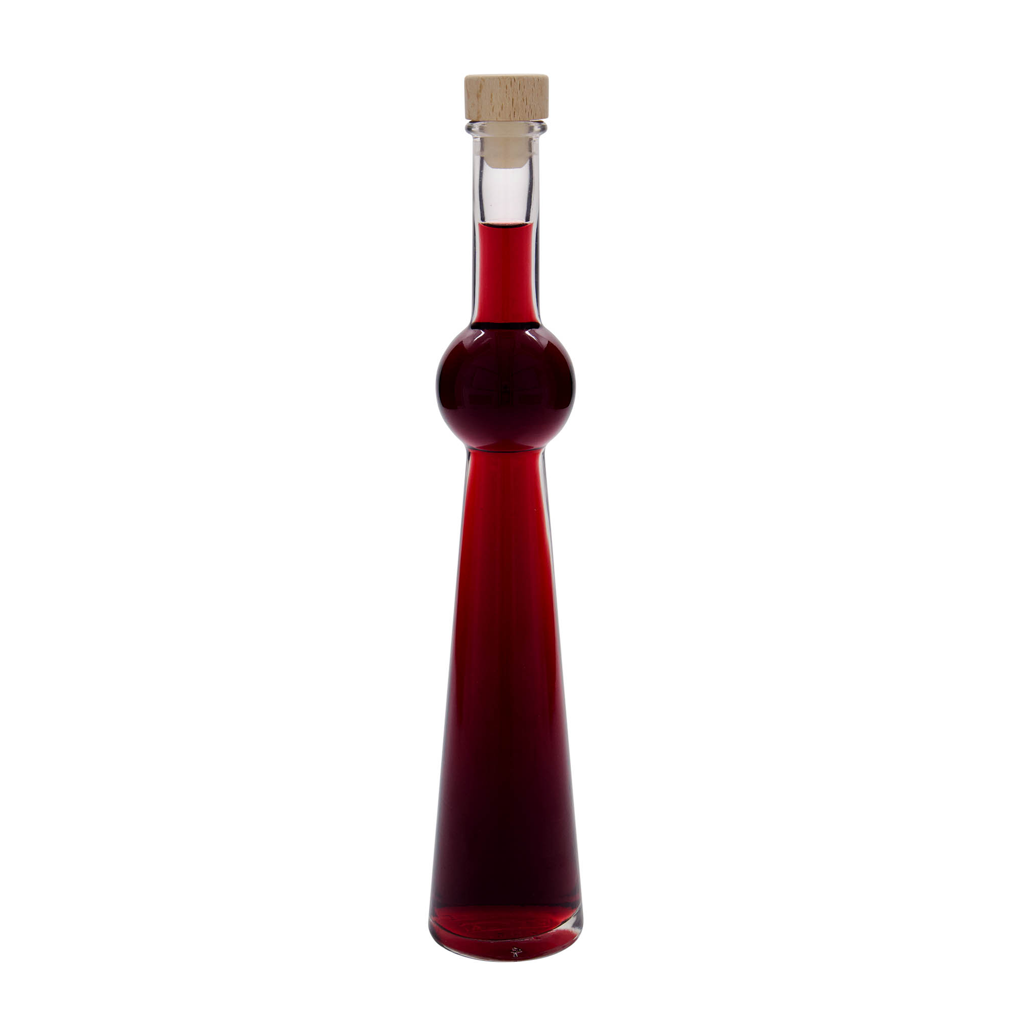 Bouteille en verre 200 ml « Supernova », ouverture : bouchon en liège