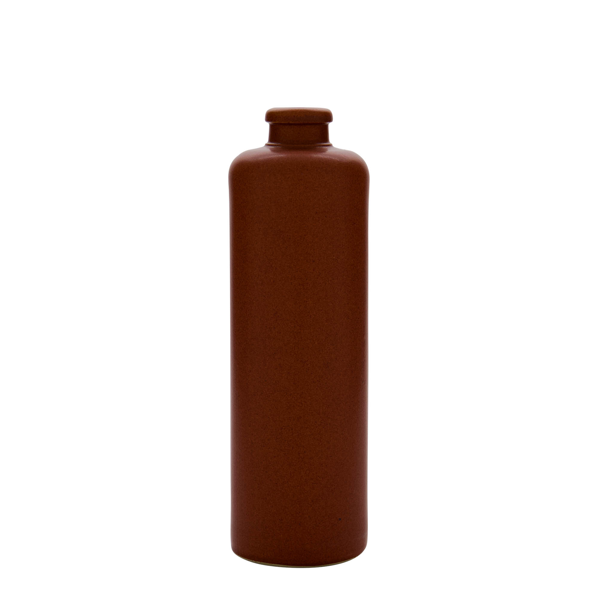 Cruche en grès 500 ml, rouge-brun, ouverture : bouchon en liège