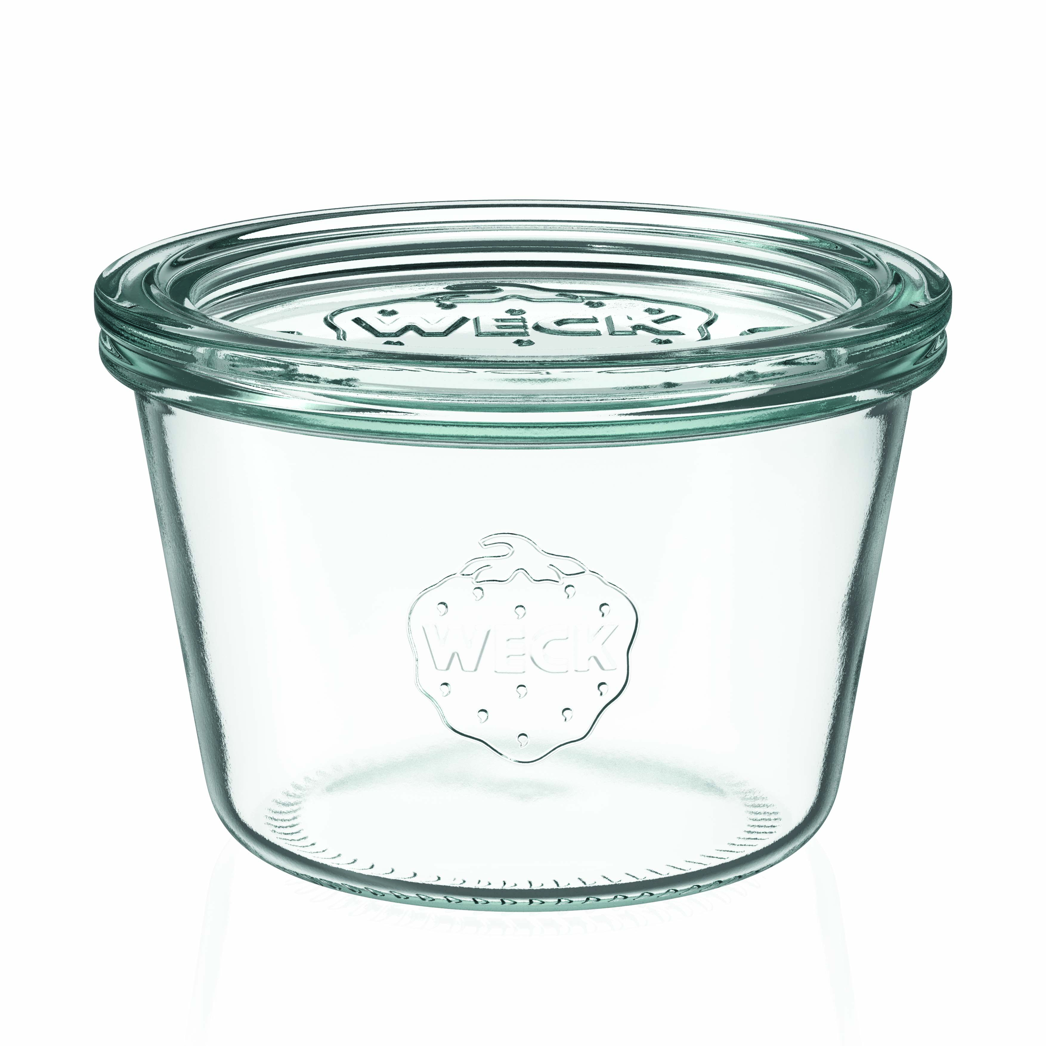 370 ml bocal WECK à fond large, ouverture : bord rond 370 ml bocal WECK à fond large, ouverture : bord rond