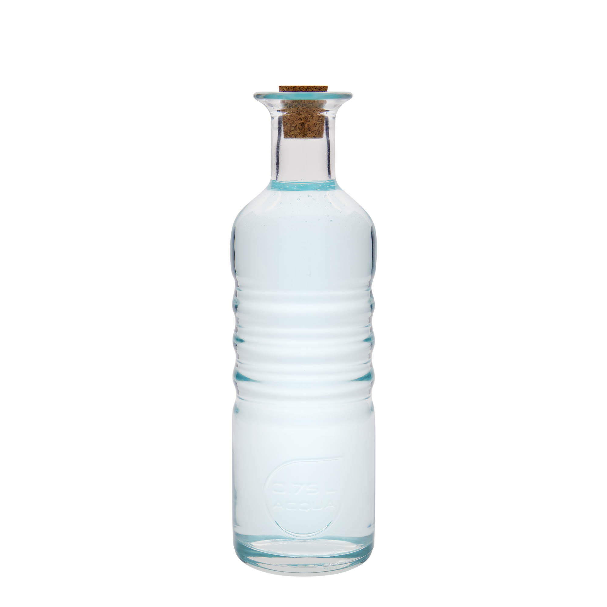 Bouteille en verre 750 ml 'Optima Acqua', ouverture : liège Bouteille en verre 750 ml 'Optima Acqua', ouverture : liège