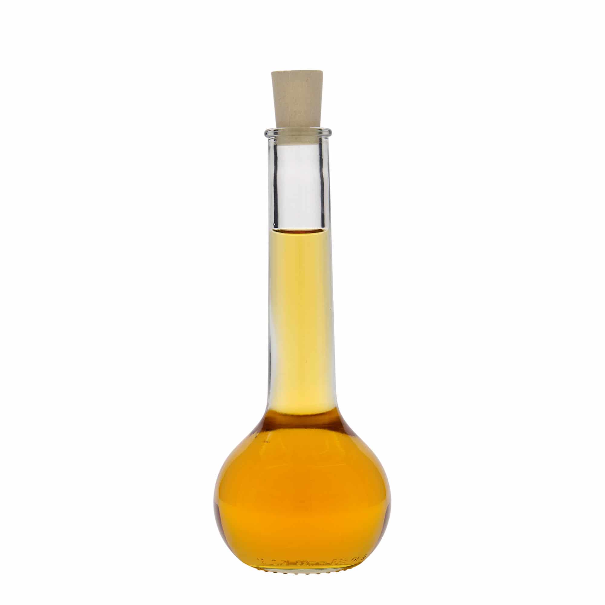 Bouteille en verre 200 ml 'Tulipano', col : liège
