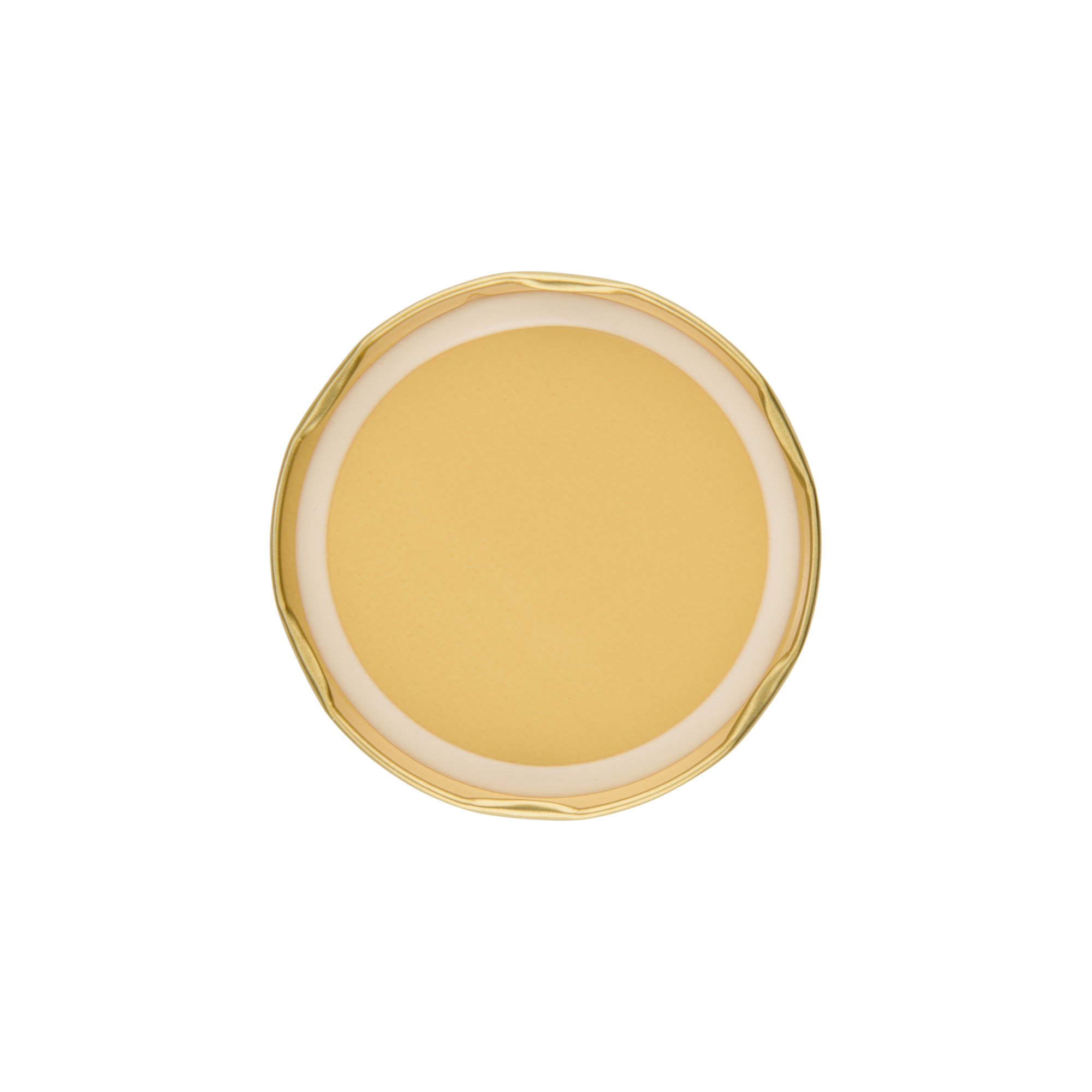 Bouchon à vis, tôle blanche, doré, pour ouverture : TO 82