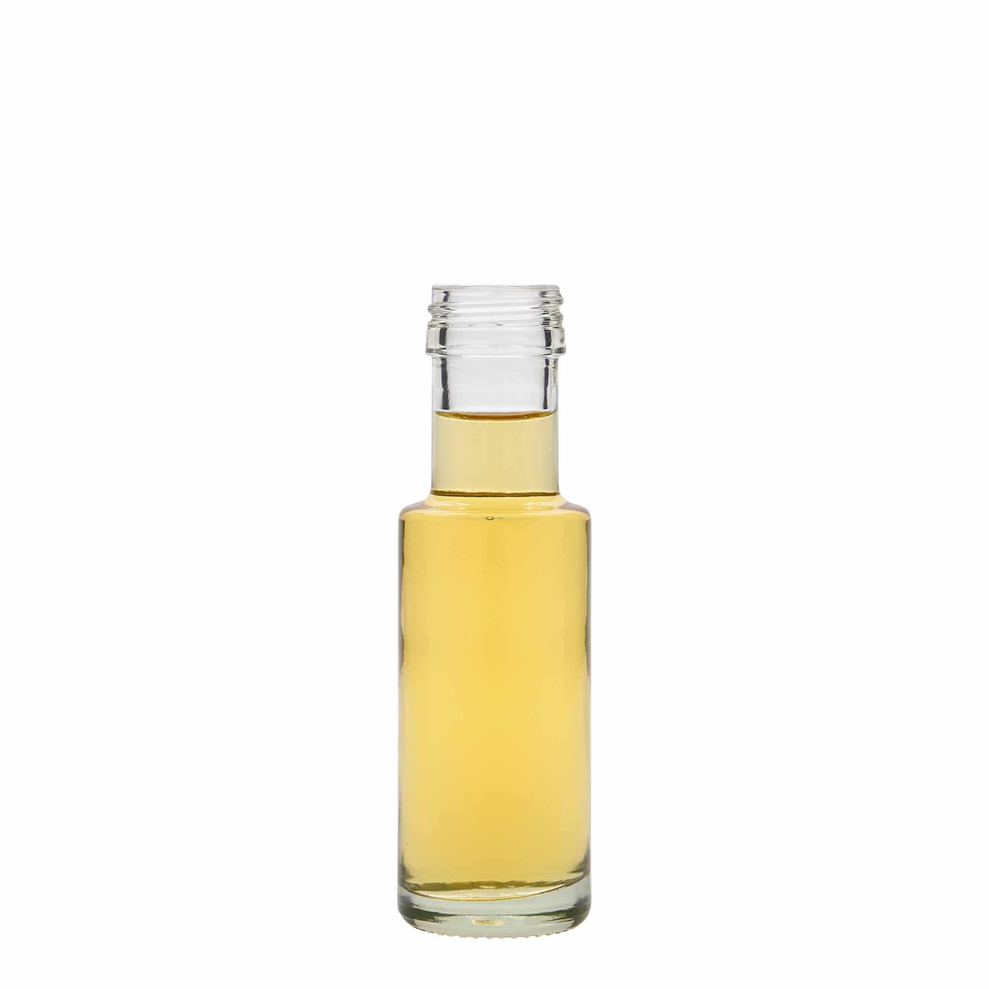 Flacon en verre 100 ml « Dorica », ouverture : PP 31,5