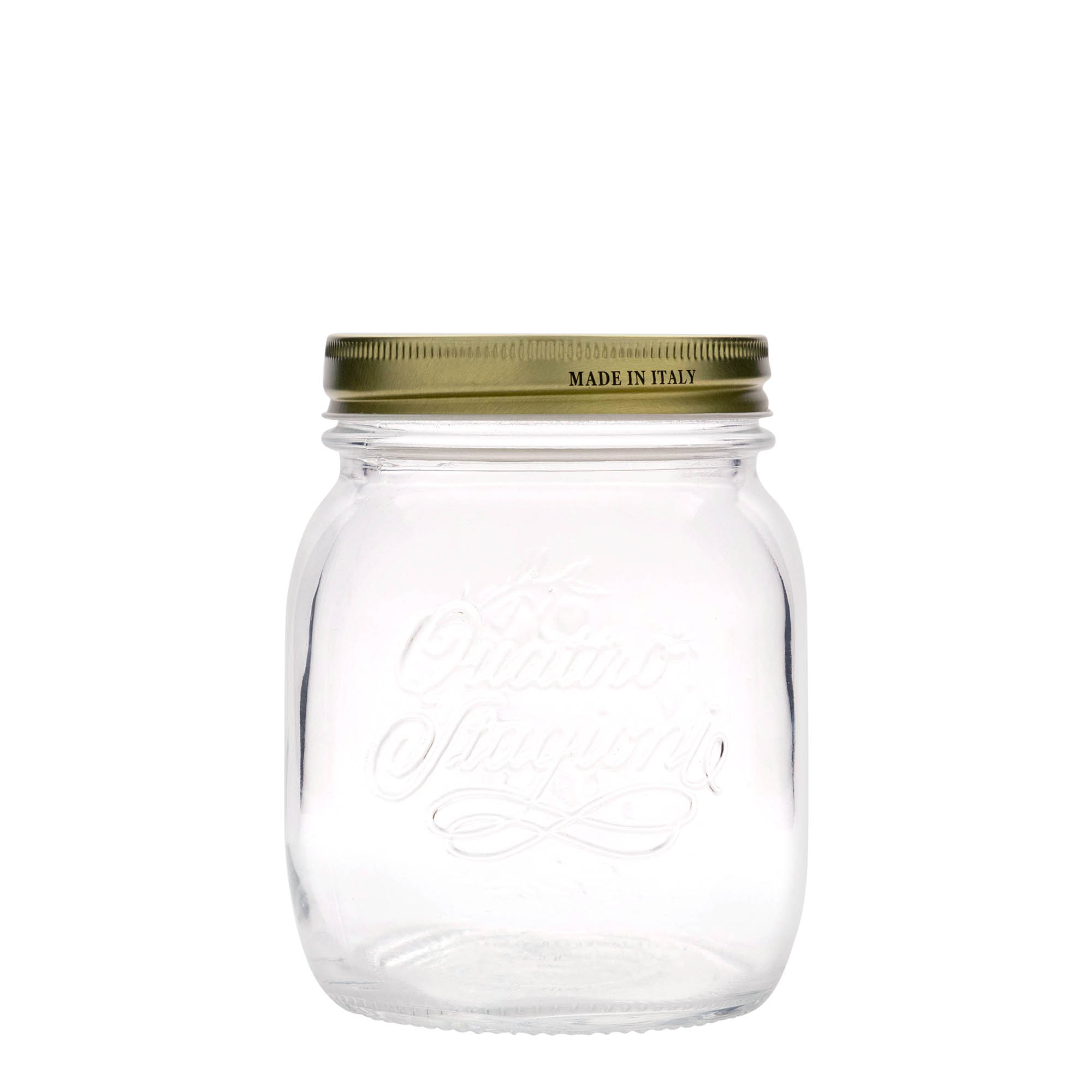 Verre 700 ml « Quattro Stagioni », ouverture : bouchon à vis Verre 700 ml « Quattro Stagioni », ouverture : bouchon à vis