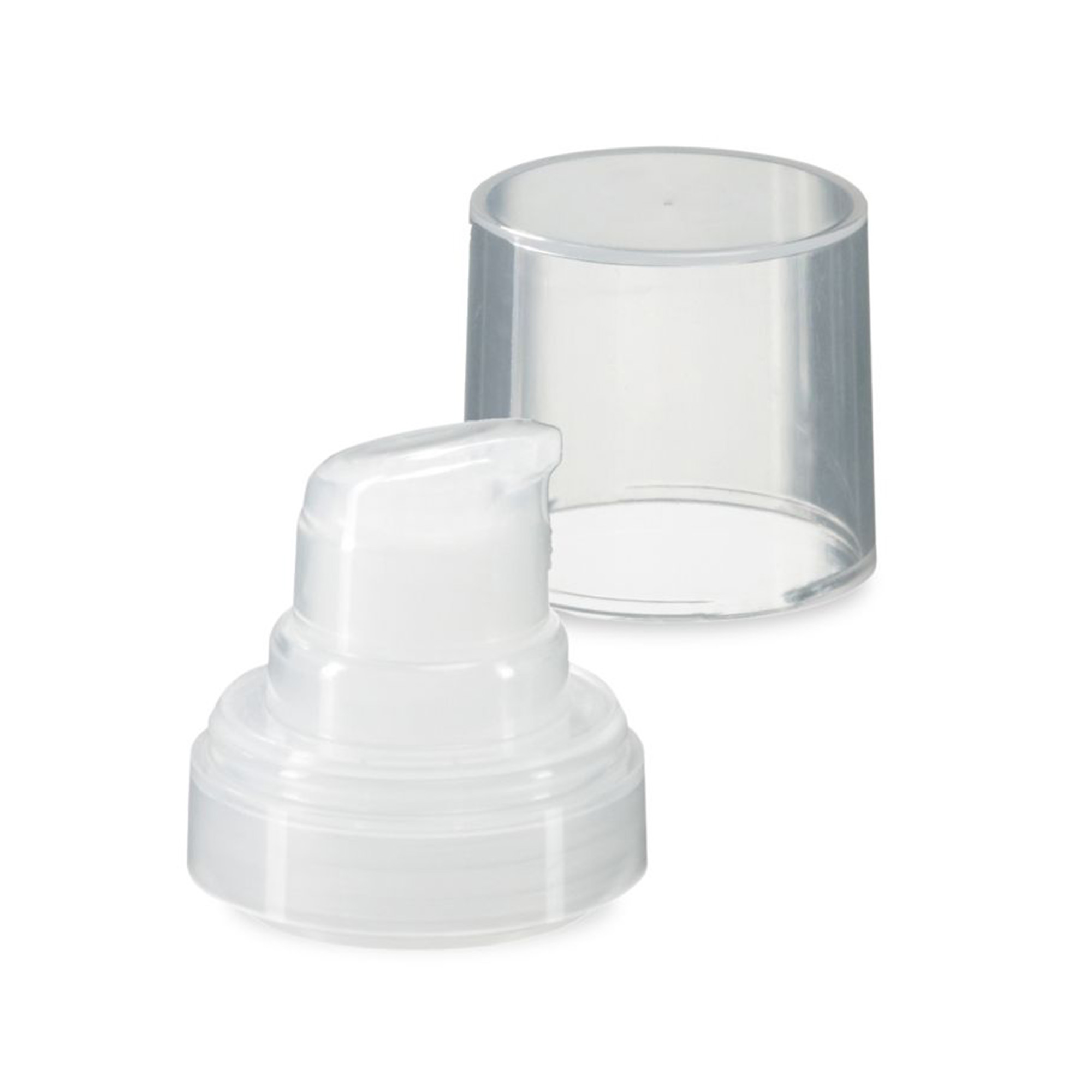 Tête Airless Micro nature + capuchon à enficher brillant couleur naturelle