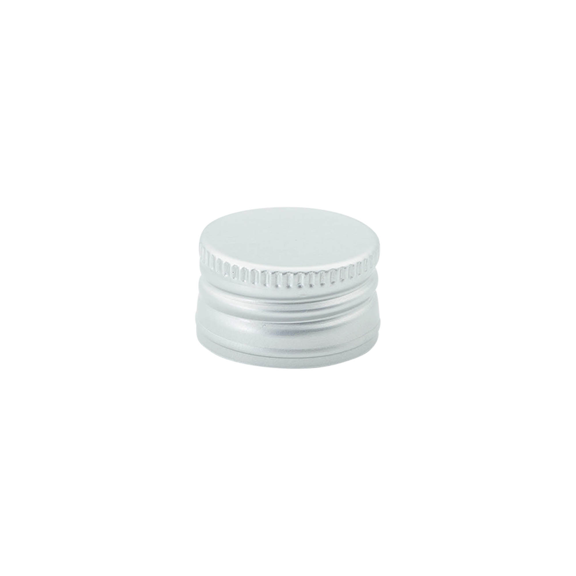 Bouchon à vis #, métal, argenté, pour ouverture : PP 28 Bouchon à vis #, métal, argenté, pour ouverture : PP 28