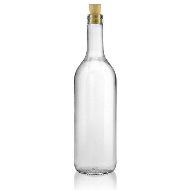 Bouteille en verre 750 ml 'Bordeaux', bouchage: bouchon Bouteille en verre 750 ml 'Bordeaux', bouchage: bouchon