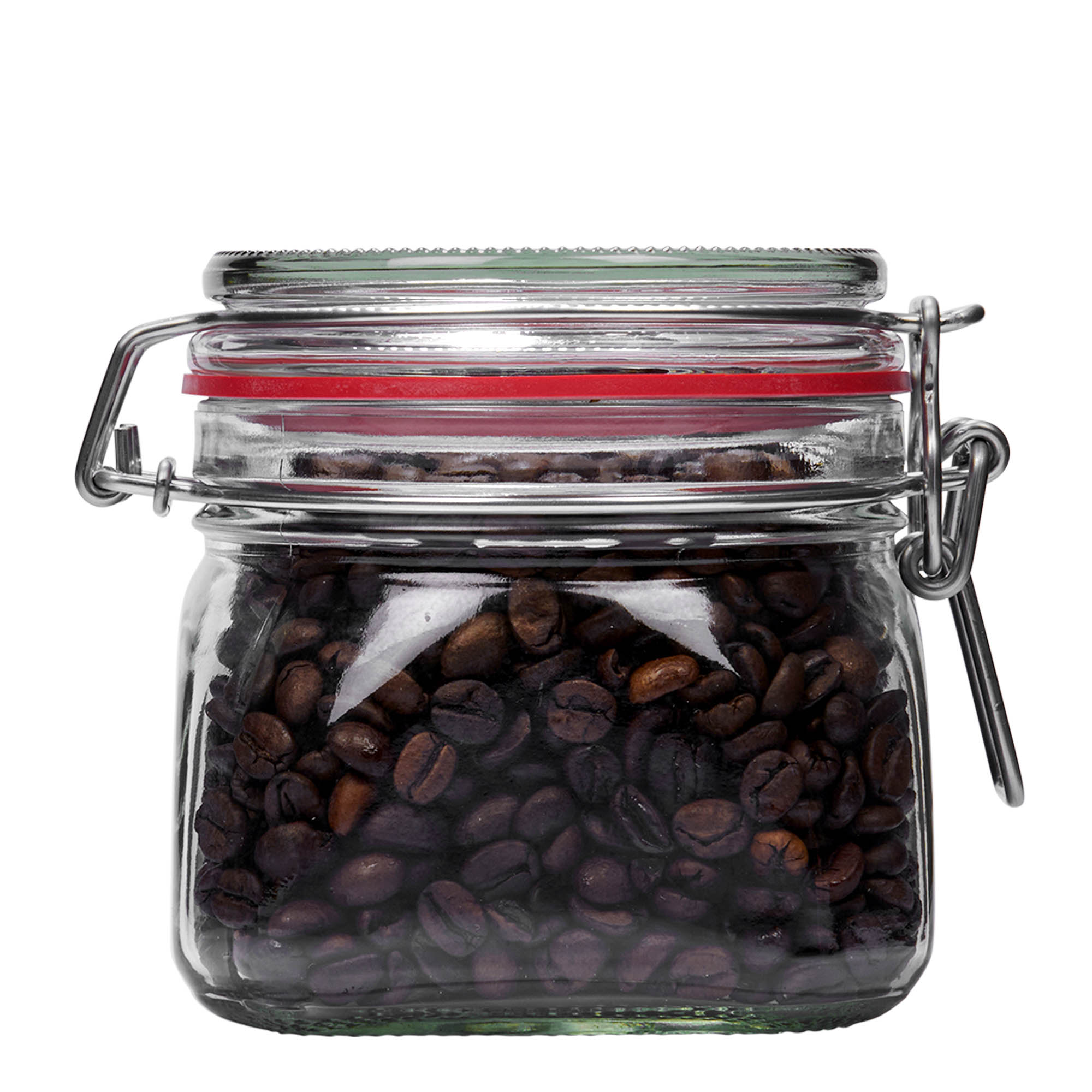 550 ml bocal à fermeture par fil métallique, carré, ouverture : fermeture par fil métallique