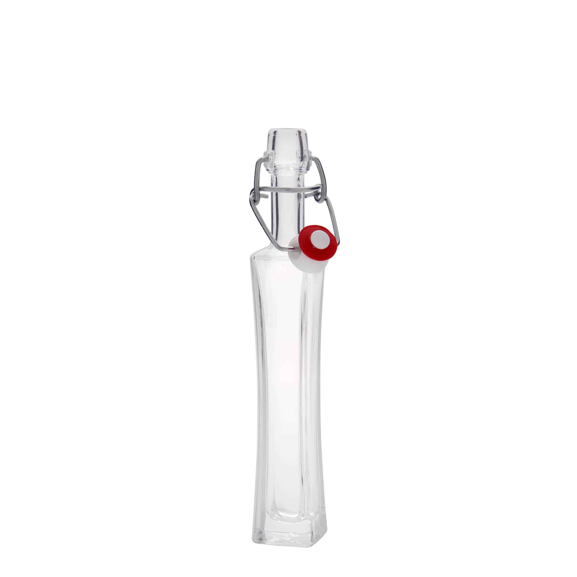 Flacon en verre 40 ml « Koko », carré, ouverture : fermeture à levier