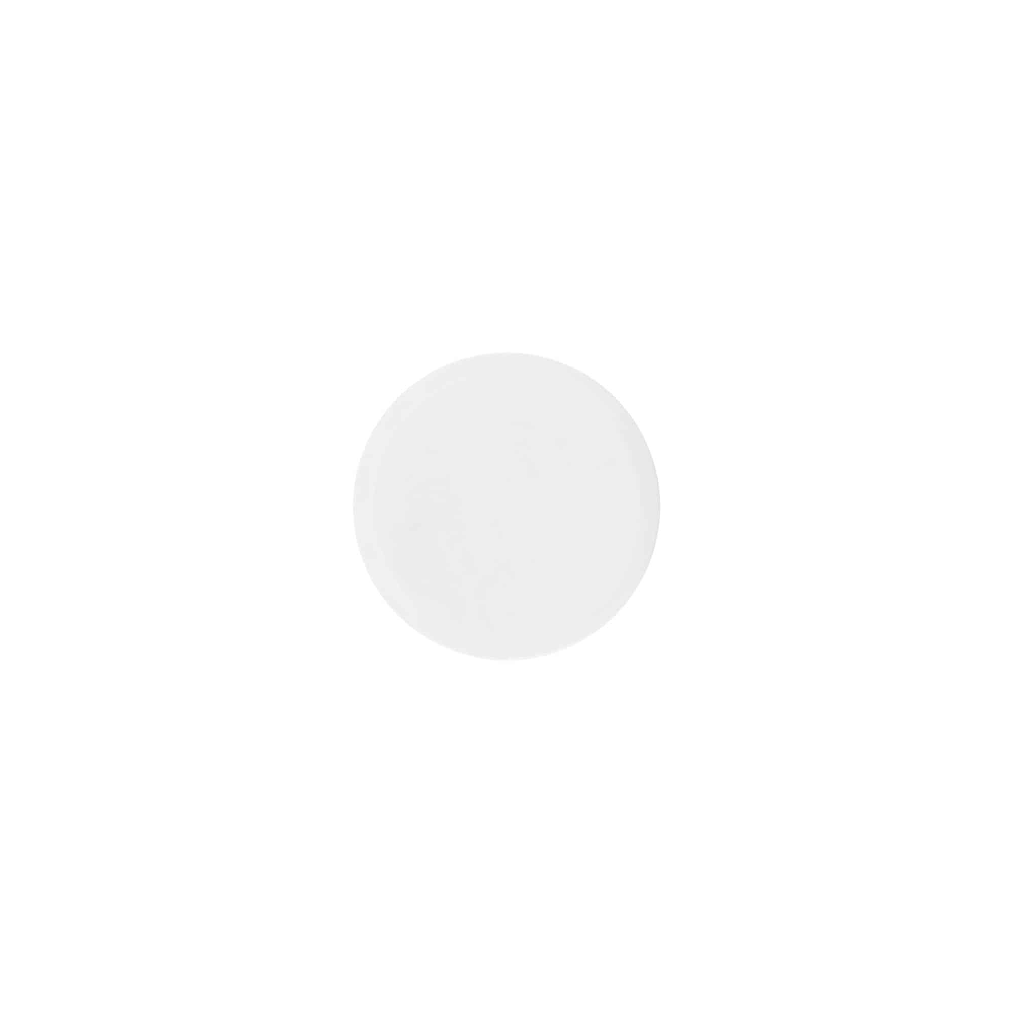 Bougage à vis 'White Line' 35 ml, plastique PP, blanc
