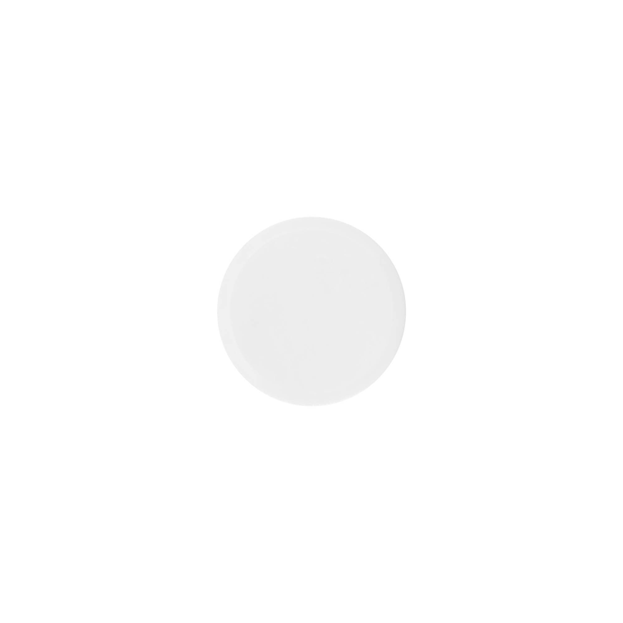 Bouchon à vis 'White Line' 35 ml, plastique PP, blanc