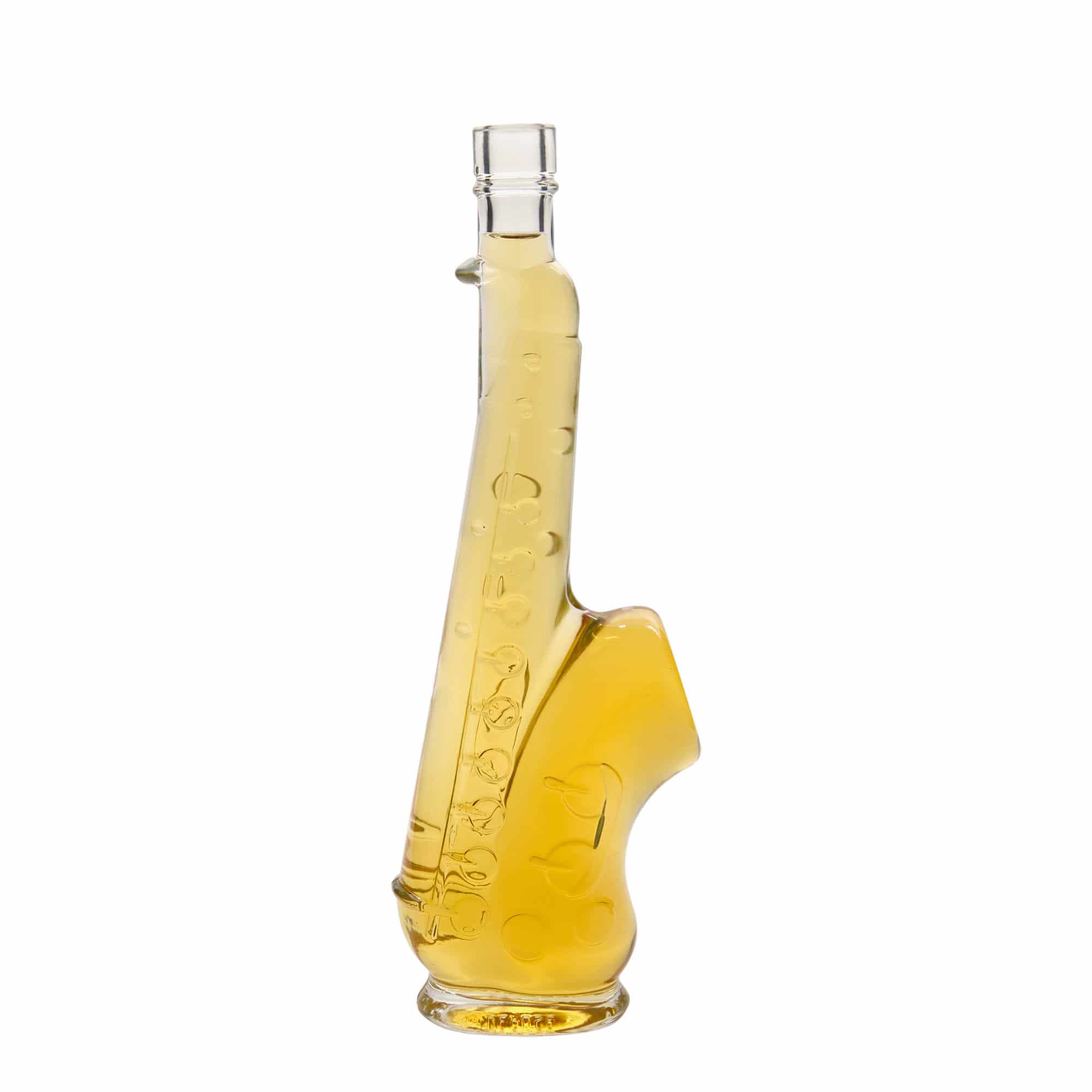 Bouteille en verre 500 ml 'Saxophone', ouverture : bouchon en liège