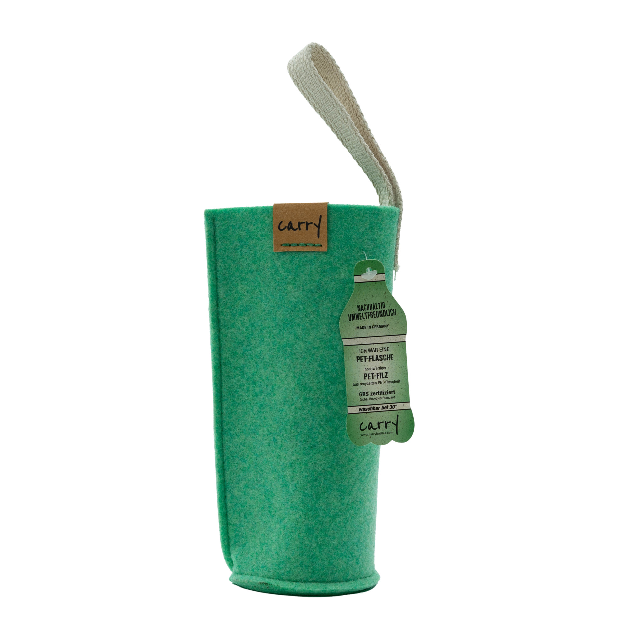 Manchon CARRY, textile, vert menthe