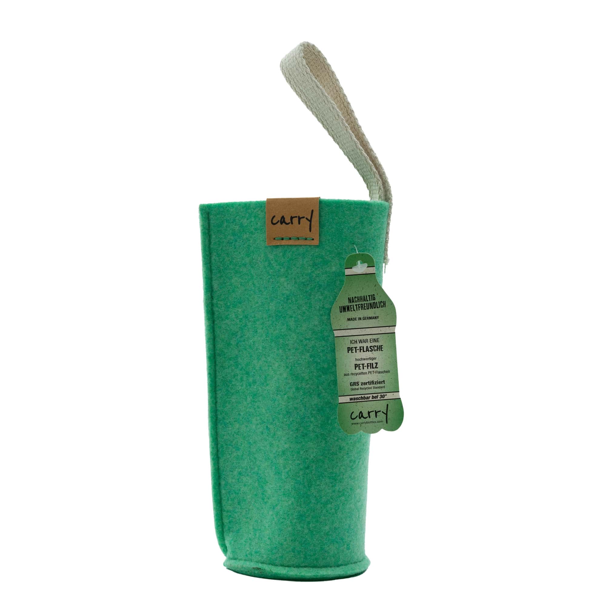 Manchon CARRY, textile, vert menthe